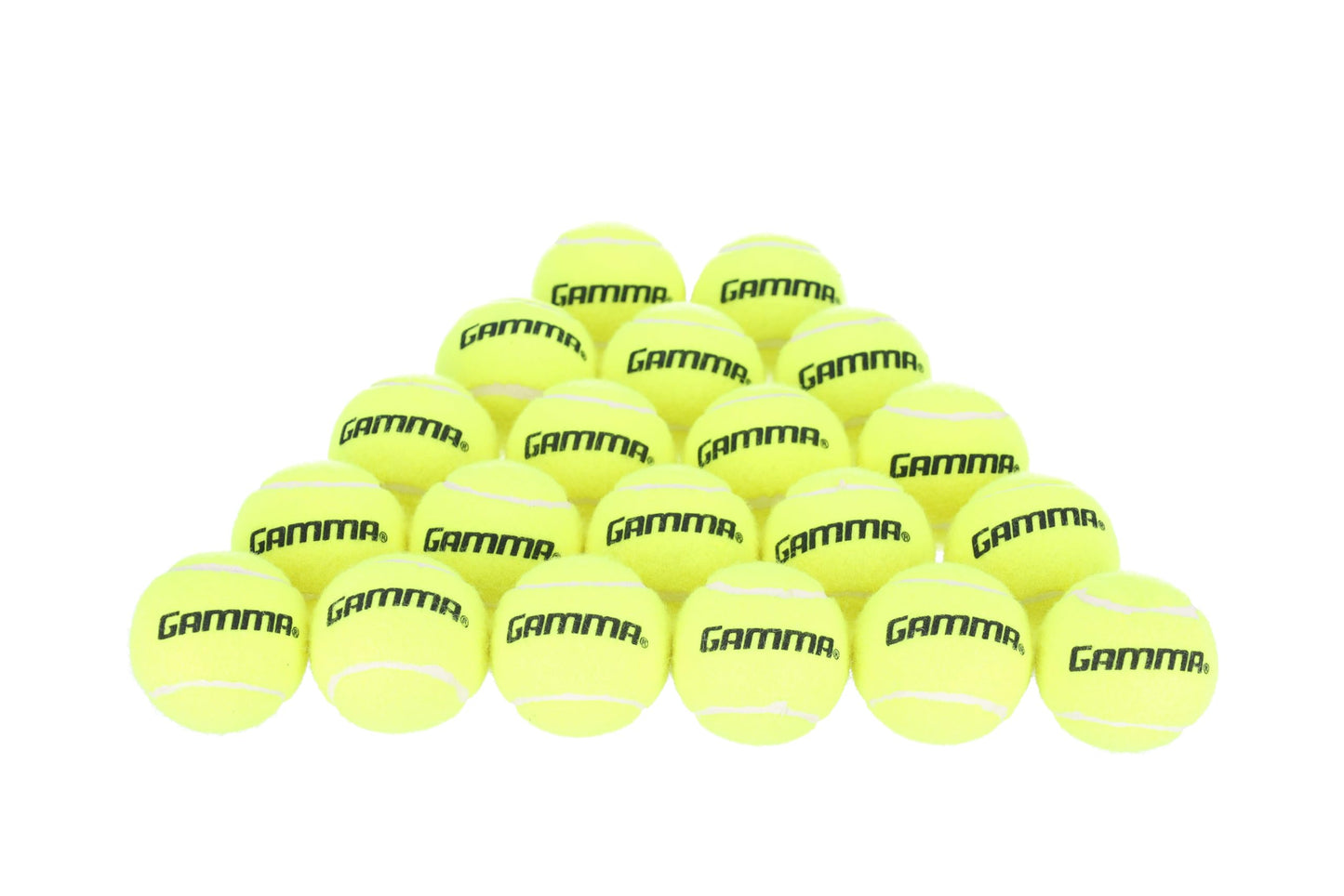 GAMMA Sports - Pelotas de Tenis sin presión con Malla para Pelotas de Tenis, Paquete de 20