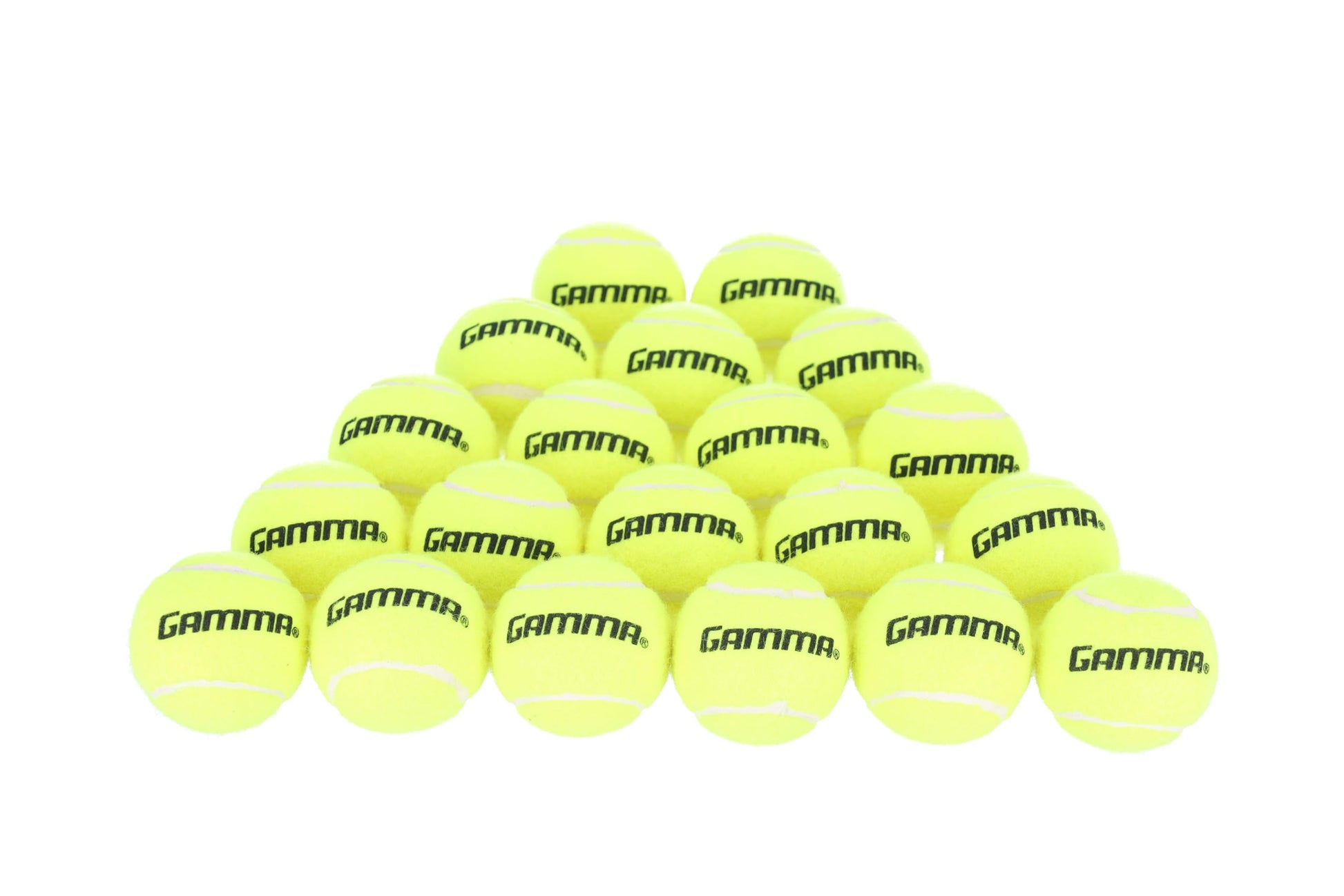 GAMMA Sports - Pelotas de Tenis sin presión con Malla para Pelotas de Tenis, Paquete de 20