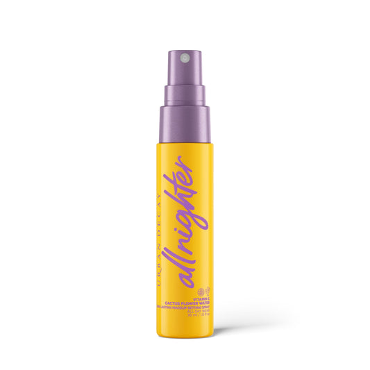 Urban Decay All Nighter Setting Spray Vitamin C fijador de maquillaje hasta por 16hrs acabado luminoso, tamaño de viaje, 30ml