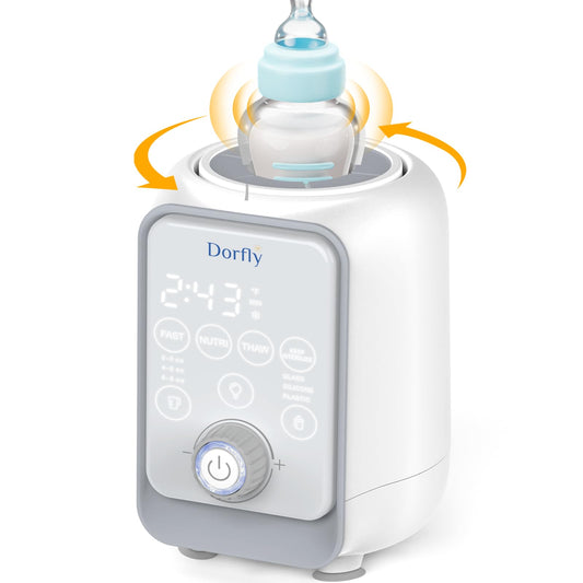 Calientabiberones Dorfly Giratorio Rápido en 3 Minutos 9 en 1 para Leche Materna y Fórmula Temperatura Precisa