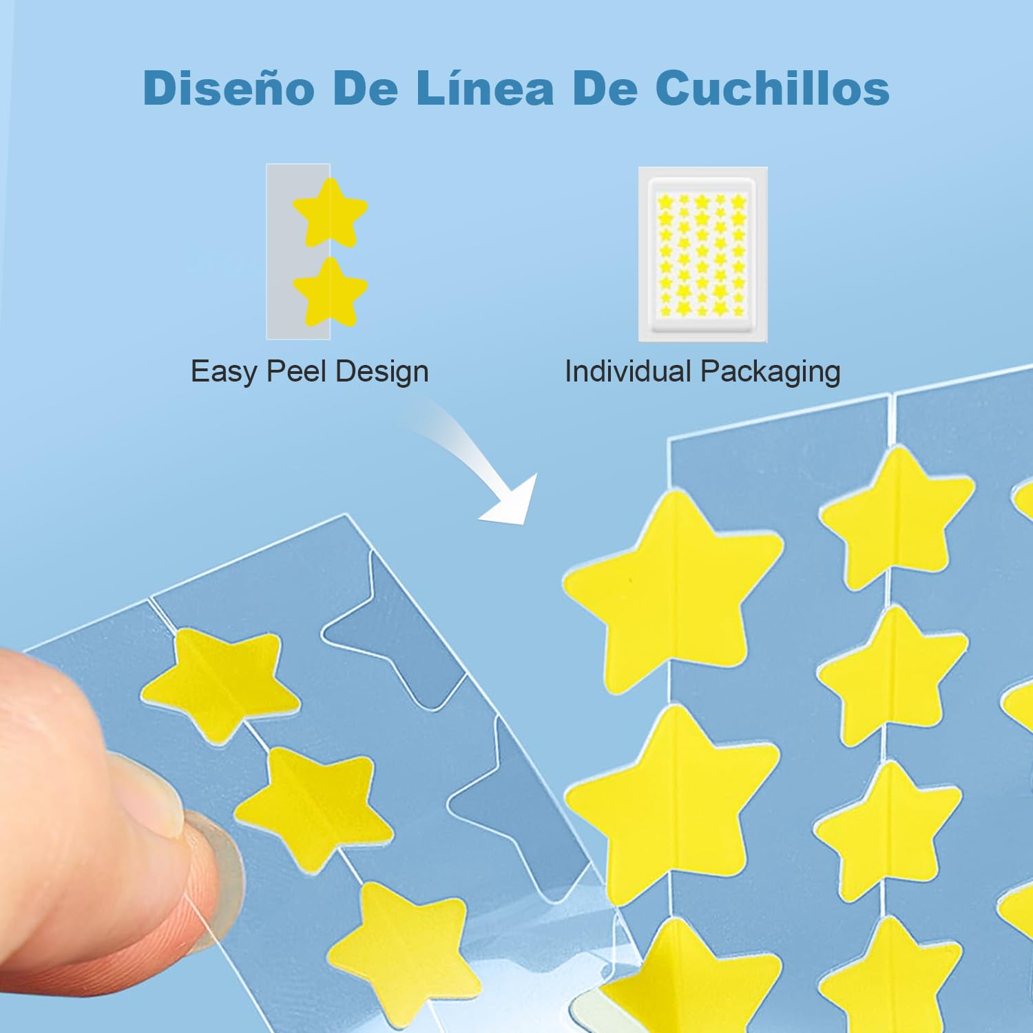 Parches Antiacné Estrella – 200 Hidrocoloides – Verde Actualizado