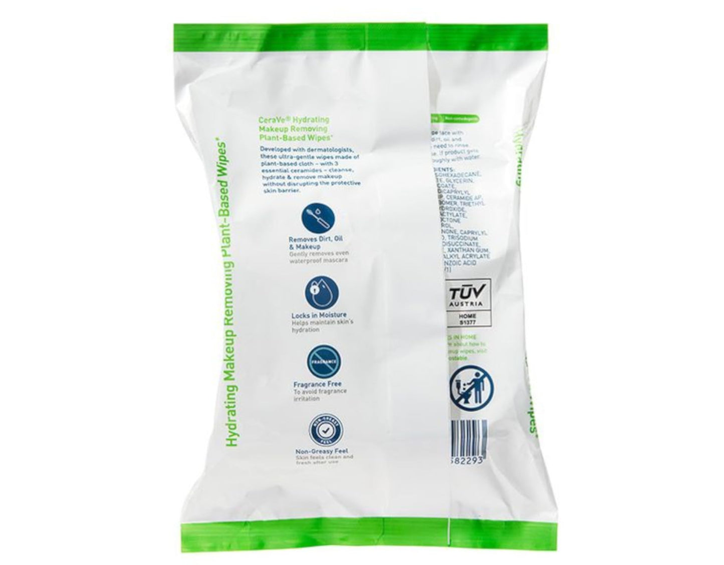 CeraVe Face & Eye Makeup Remover Wipes | 25 Count | Gently Removes Dirt, Oil, & Waterproof Makeup | Fragrance Free & Non-Irritating