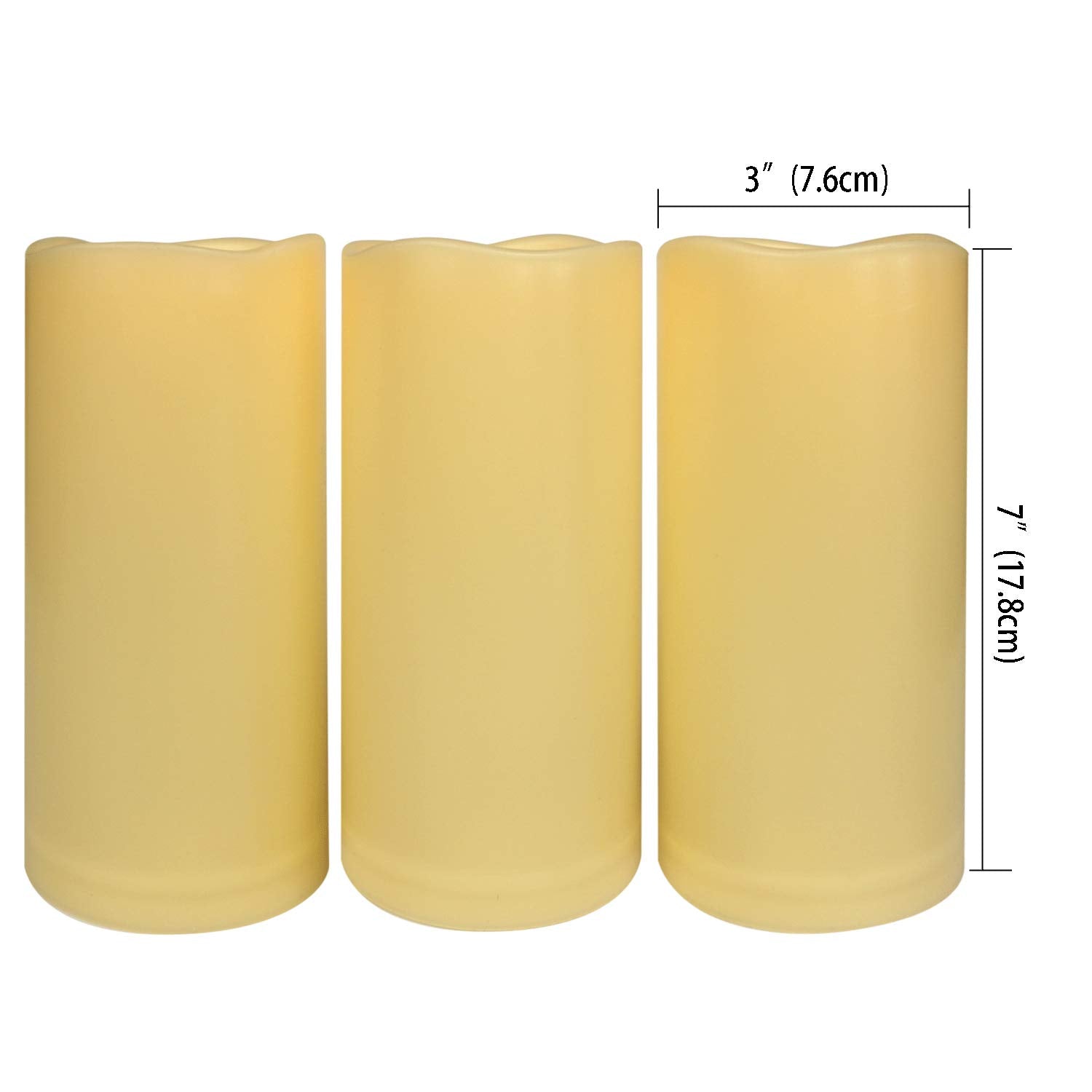 Velas LED Impermeables Sin Llama con Temporizador