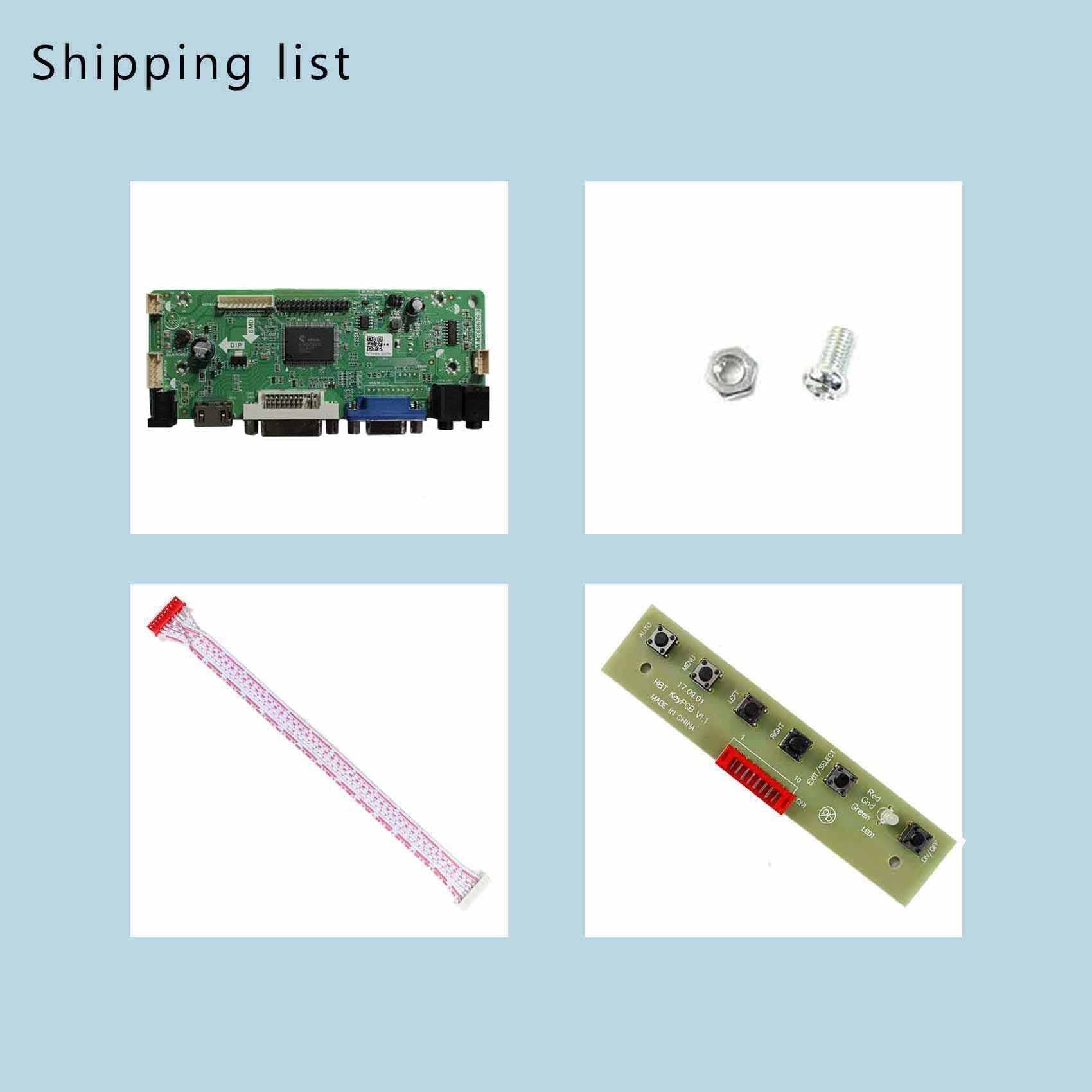 Placa Controladora LCD VSDISPLAY HD Audio DVI VGA Compatible con 17" 4:3 1280X960