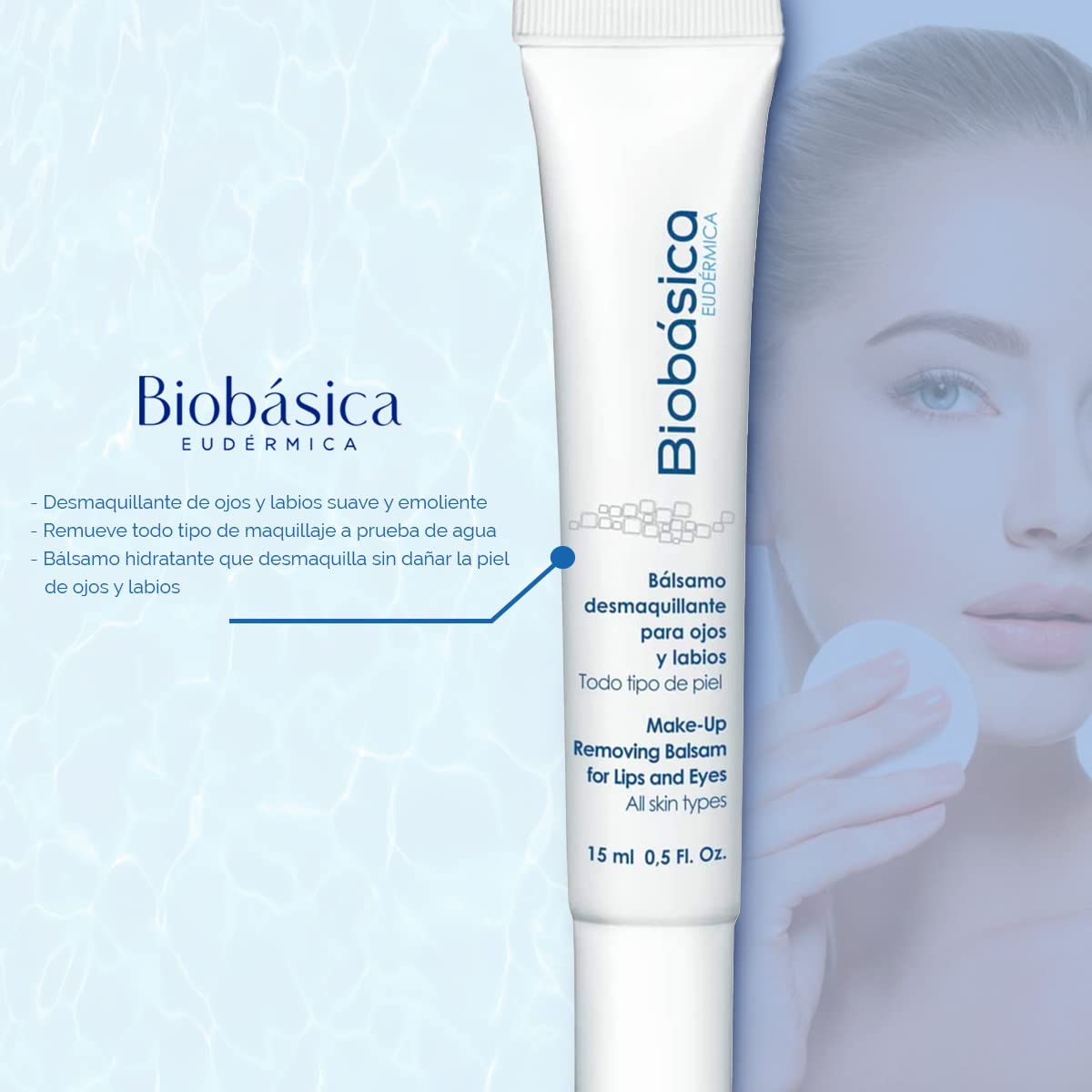 Bálsamo desmaquillante para ojos y labios | limpiador | protector | tonificante | hidratante.