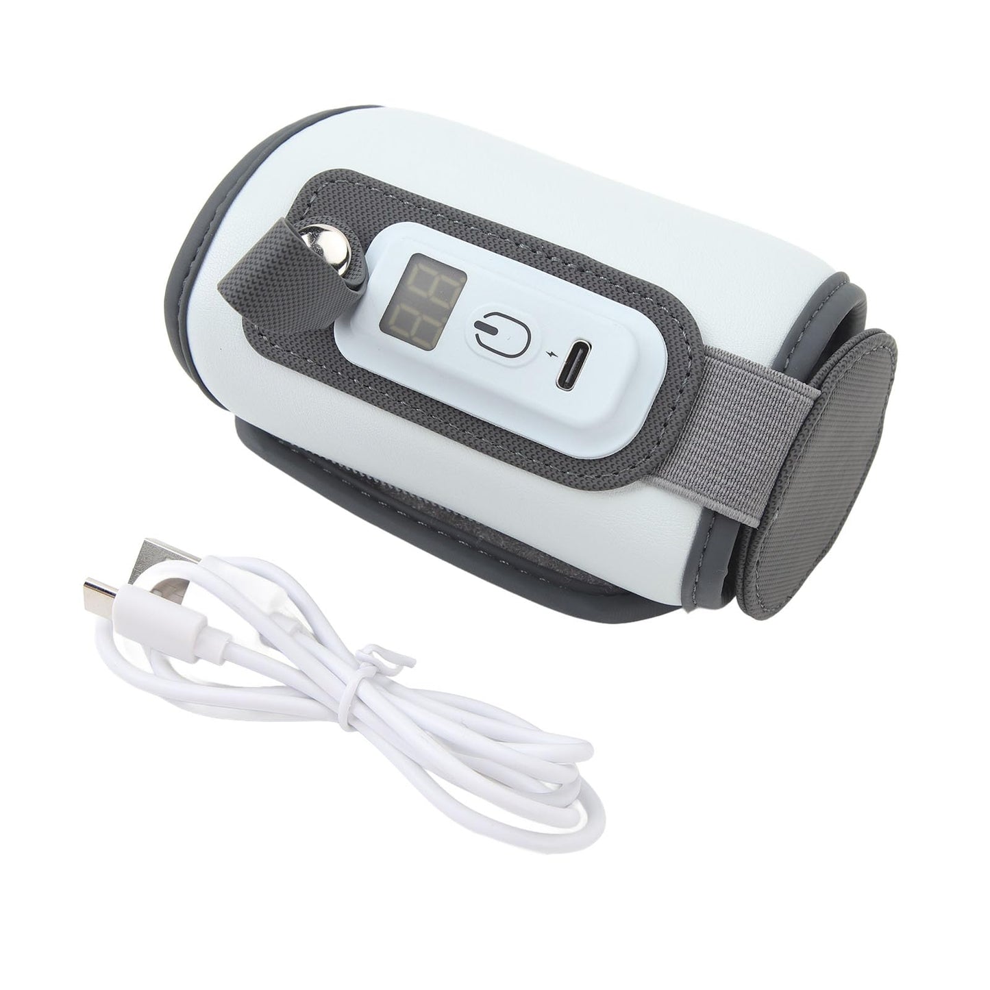 Calentador de Biberones Portátil, Calentamiento Rápido, 5 Configuraciones de Temperatura, Alimentación por USB, Retención de Calor las 24 Horas