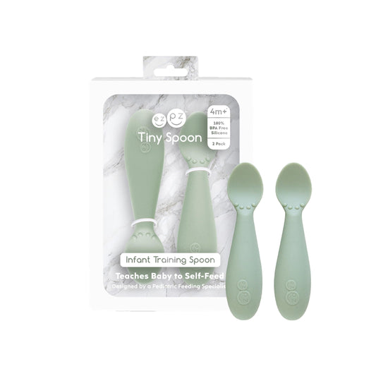 Ezpz Mini Cucharas, Verde Nórdico, Paquete de 1