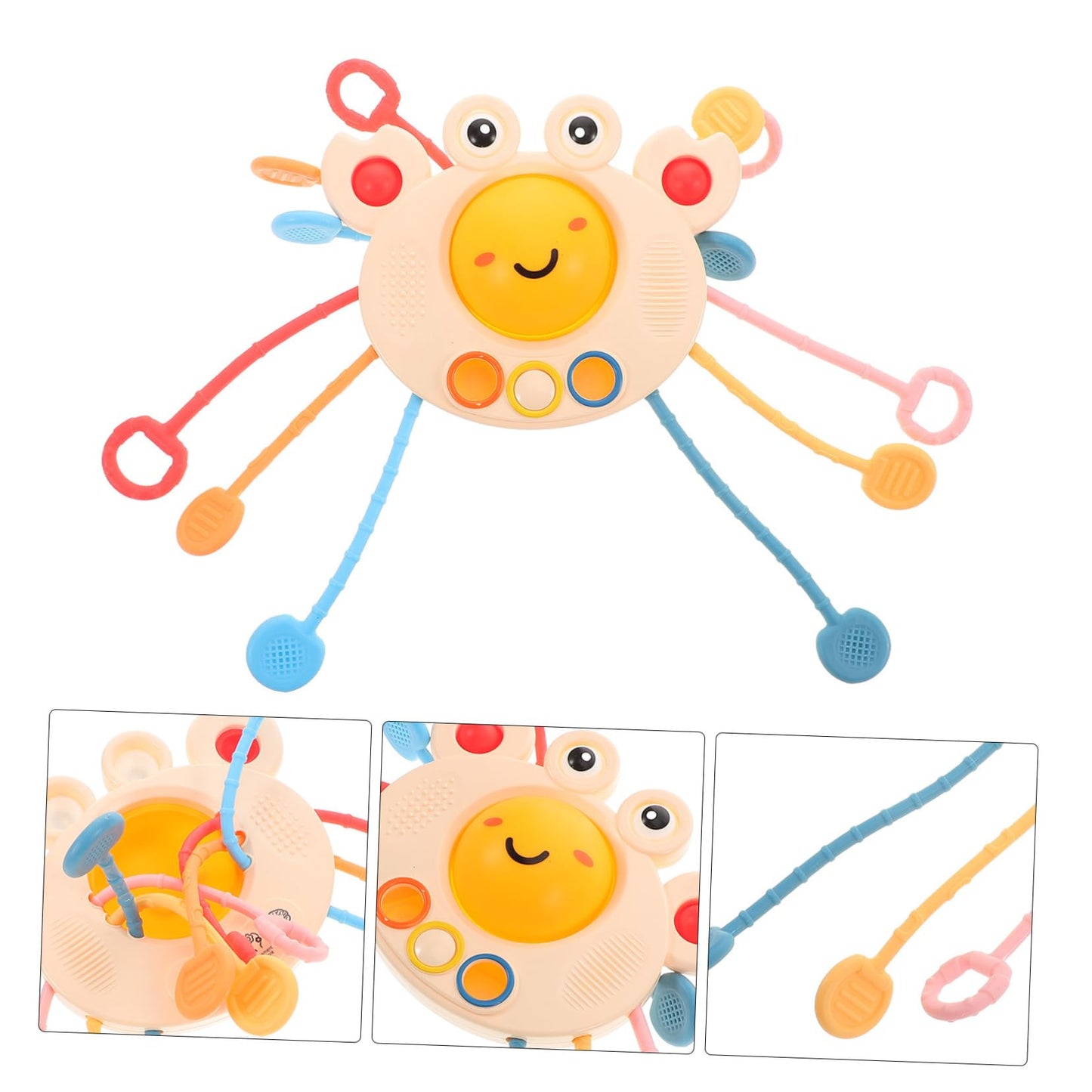 Juguete Sensorial Wakauto Cangrejo Montessori para Bebés Desarrollo de Habilidades y Coordinación Mano