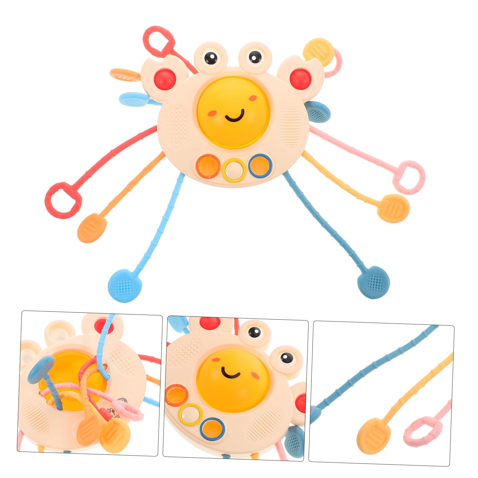 Juguete Sensorial Wakauto Cangrejo Montessori para Bebés Desarrollo de Habilidades y Coordinación Mano
