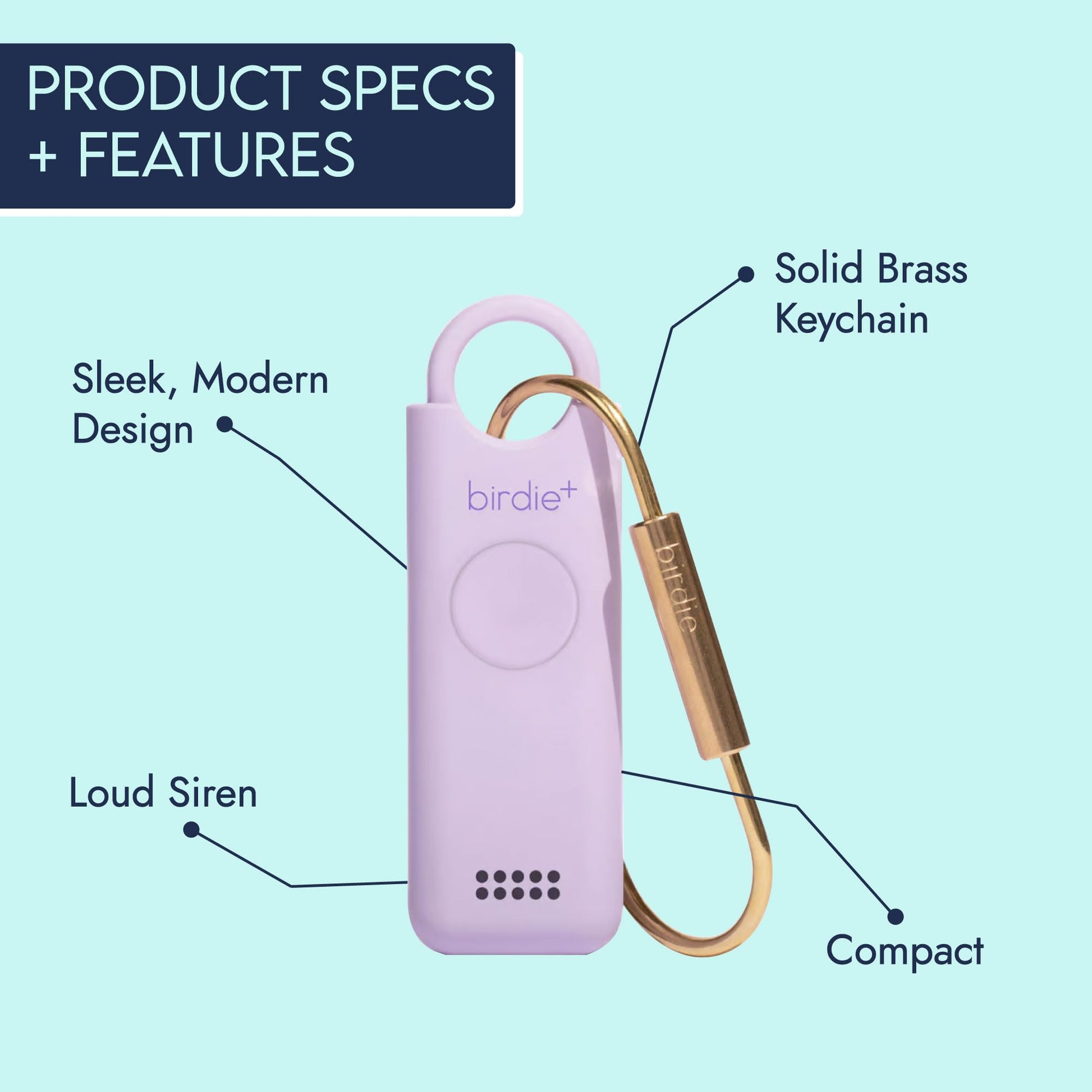 Alarma de Seguridad Personal Birdie Inteligente Rosa para Mujer