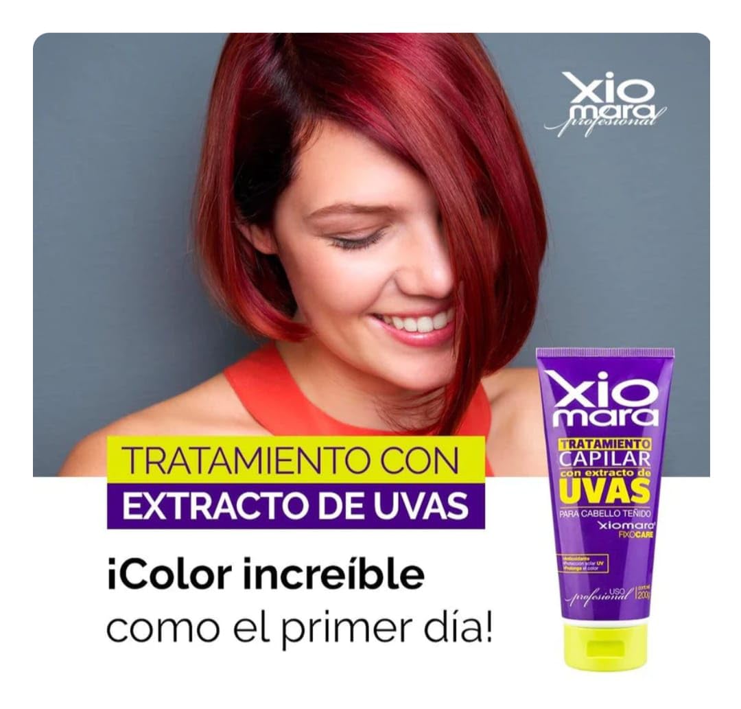 Tratamiento Capilar Xiomara Uva para Cabello Teñido Unisex