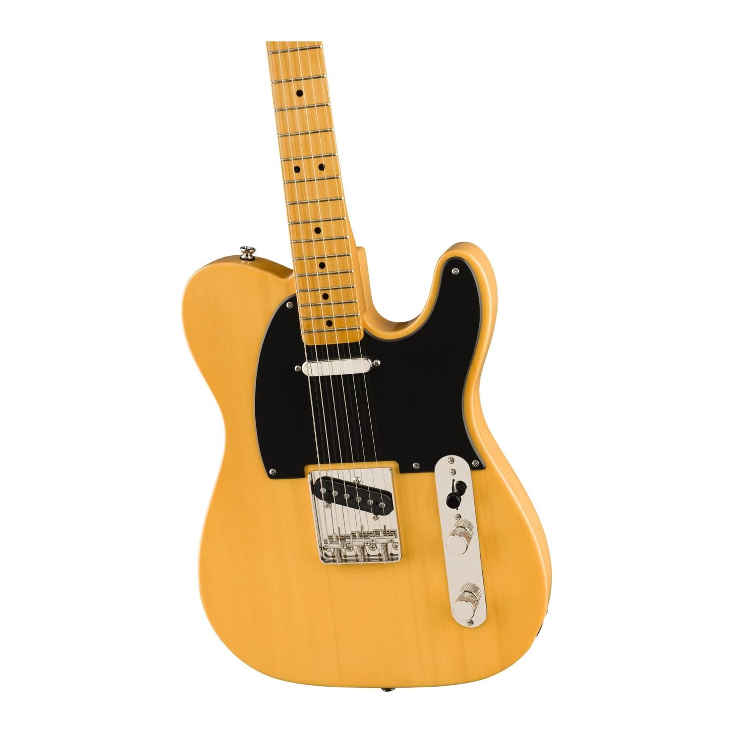 Squier by Fender Electric Guitar, with 2-Year Warranty, Classic Vibe 50s Telecaster, Maple Fingerboard with Vintage-Style Tuning Machines, Butterscotch Blonde, Pine Body, Vintage-Tint Gloss Finish