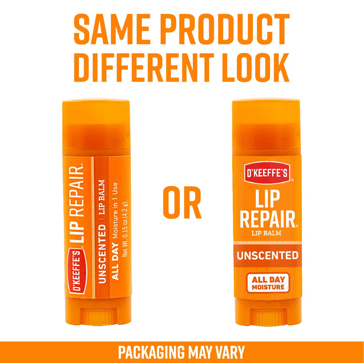 Bálsamo Labial O'Keeffe's Reparación Original sin Aroma para Labios Secos y Agrietados Paquete de 2