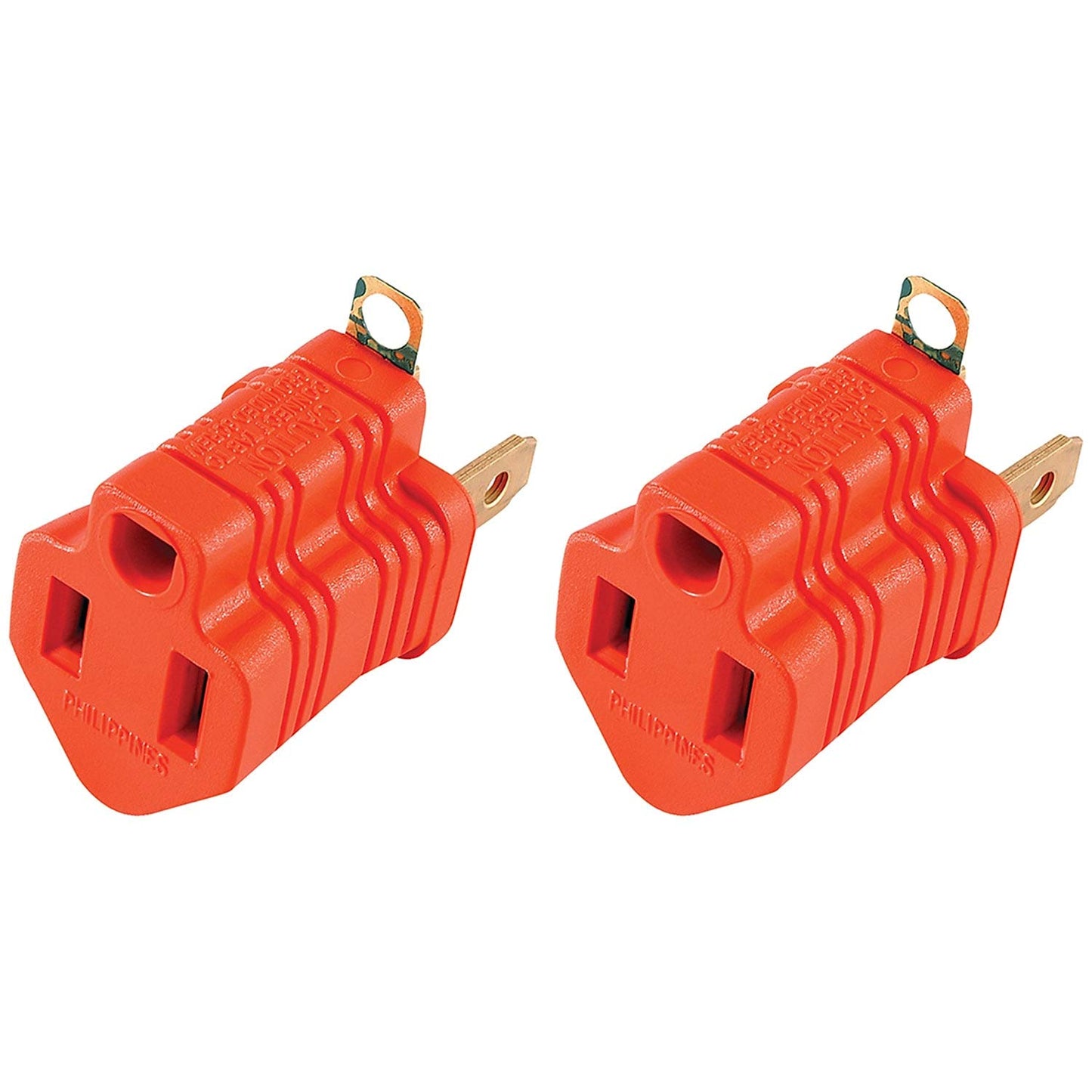 Jasco 14404 Adaptador de Conexión, Polarizado a Tierra, 2-Pack