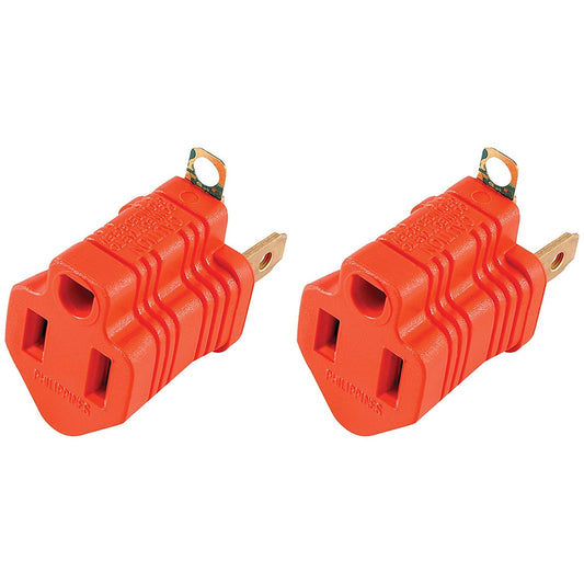 Jasco 14404 Adaptador de Conexión, Polarizado a Tierra, 2-Pack