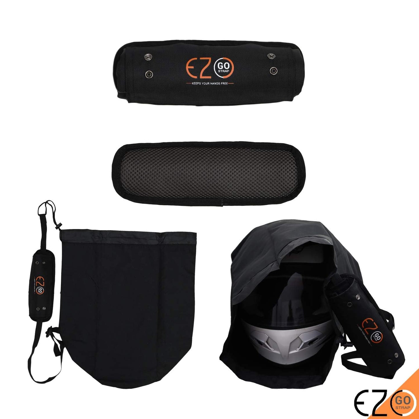 Bolsa de transporte para cascos de motocicleta, plegable, se adapta a cascos de cara completa, accesorio de conducción manos libres, protección contra robos, para hombres, mujeres y niños, color negro
