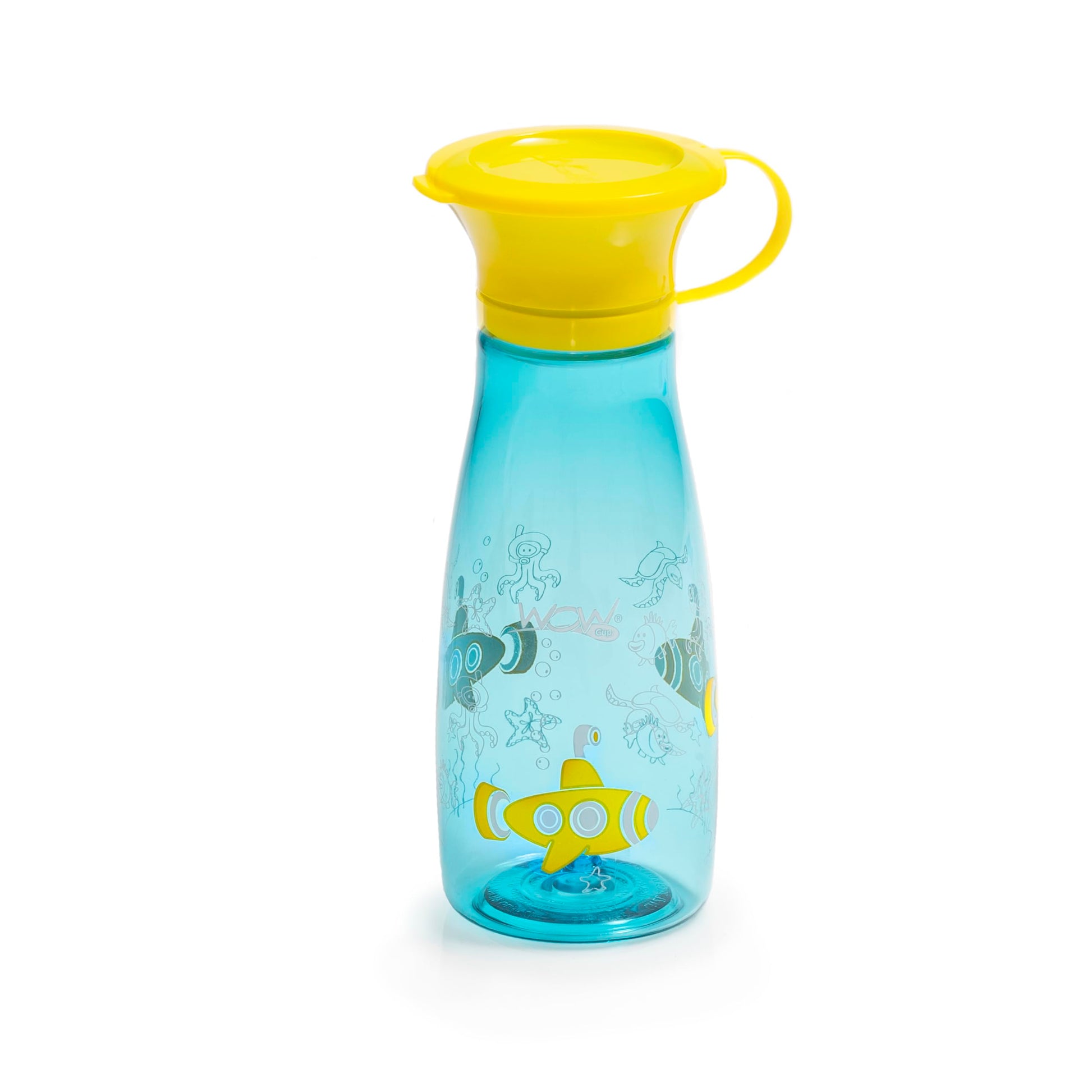 Wow Cup Mini 360 - Taza para beber, 12 onzas, paquete de 2 (azul aruba)