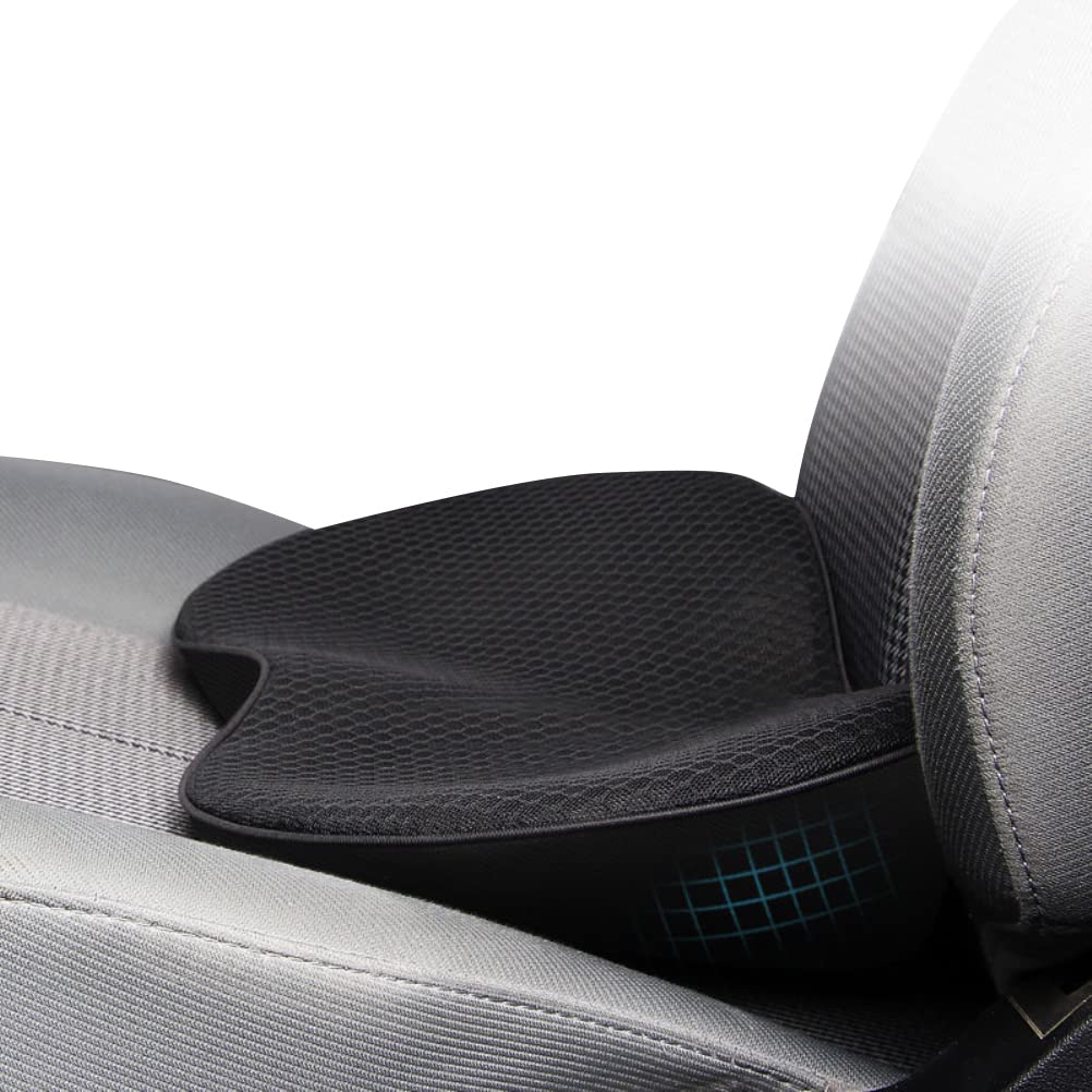 Keenso Cojin para Asiento Automovil,Respaldo para Asiento de Auto,Conductor Alivio del Dolor de Ciática y Parte Inferior de Espalda