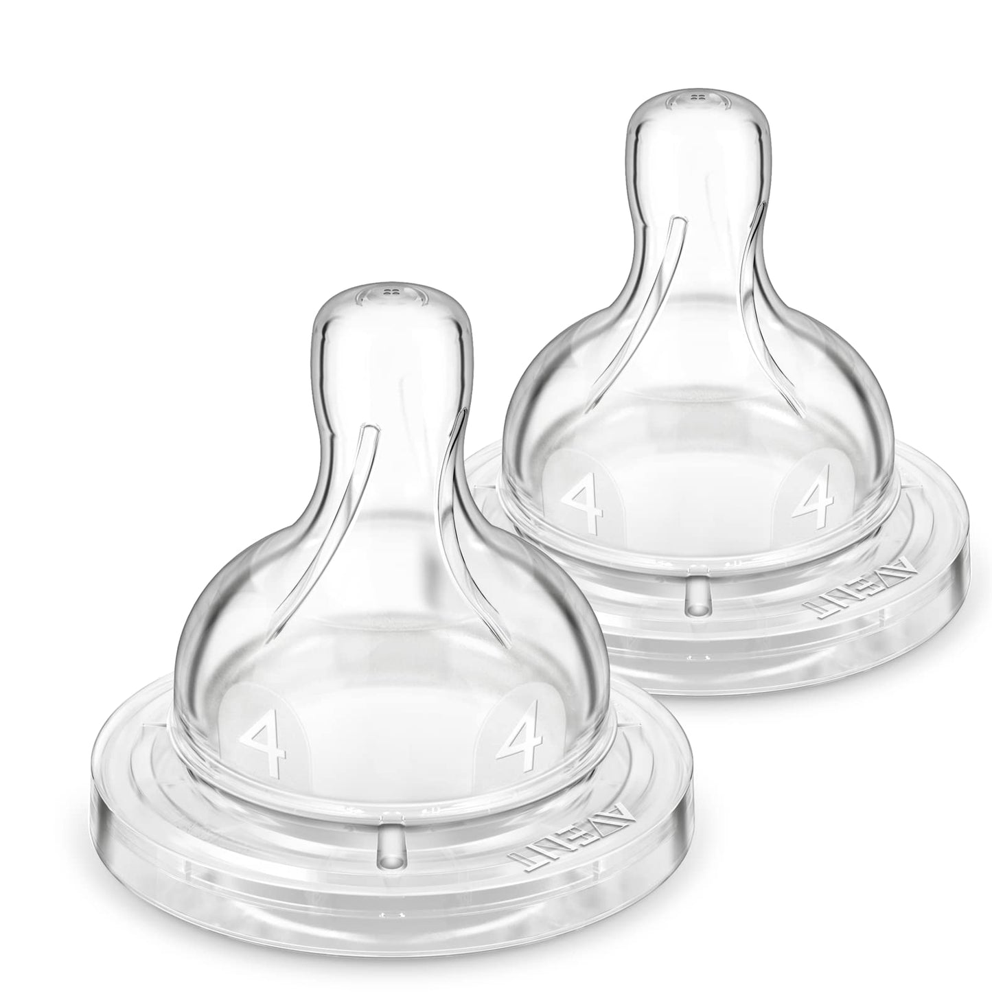 Philips Avent SCY764/02 - Biberón anticólico de flujo 4, 2 unidades