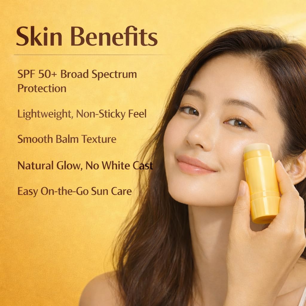 "Dermashare Bálsamo hidratante en barra Wrinkle Bounce Moisturizing Glowing Sun Balm (SPF50) de DERMASHARE, fabricado en Corea