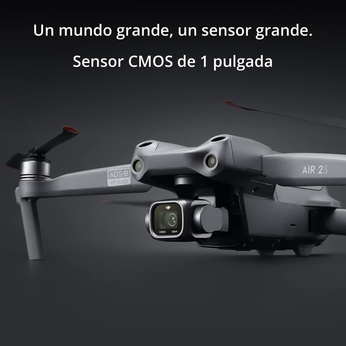 DJI Air 2S Fly More Combo- Drone, Quadcopter, 3 Ejes Gimbal con Cámara, Vídeo en 5.4K, Sensor CMOS de 1 Pulgada, Detección de obstáculos en 4 direcciones, MasterShots, Gris