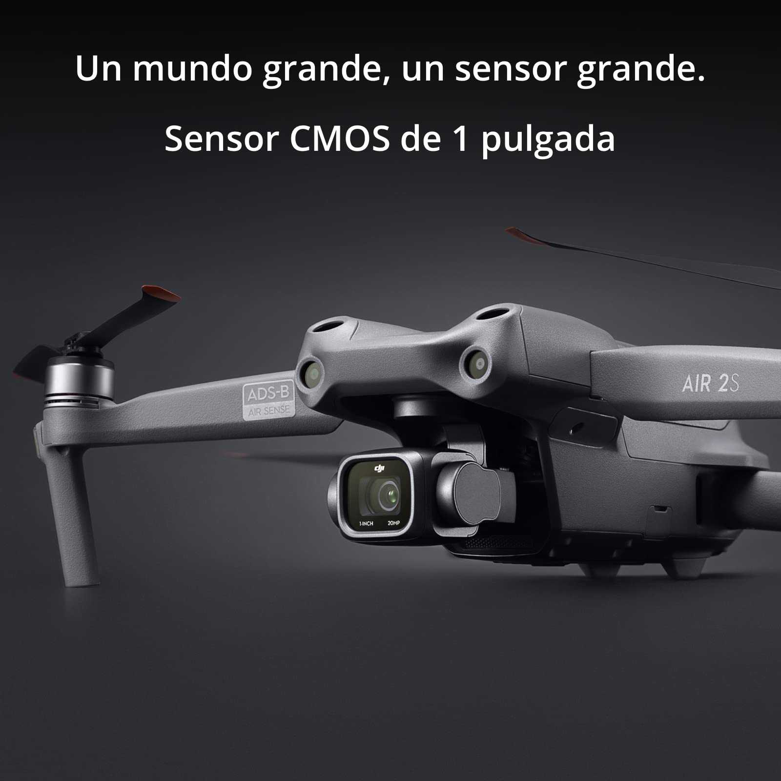 DJI Air 2S Fly More Combo- Drone, Quadcopter, 3 Ejes Gimbal con Cámara, Vídeo en 5.4K, Sensor CMOS de 1 Pulgada, Detección de obstáculos en 4 direcciones, MasterShots, Gris