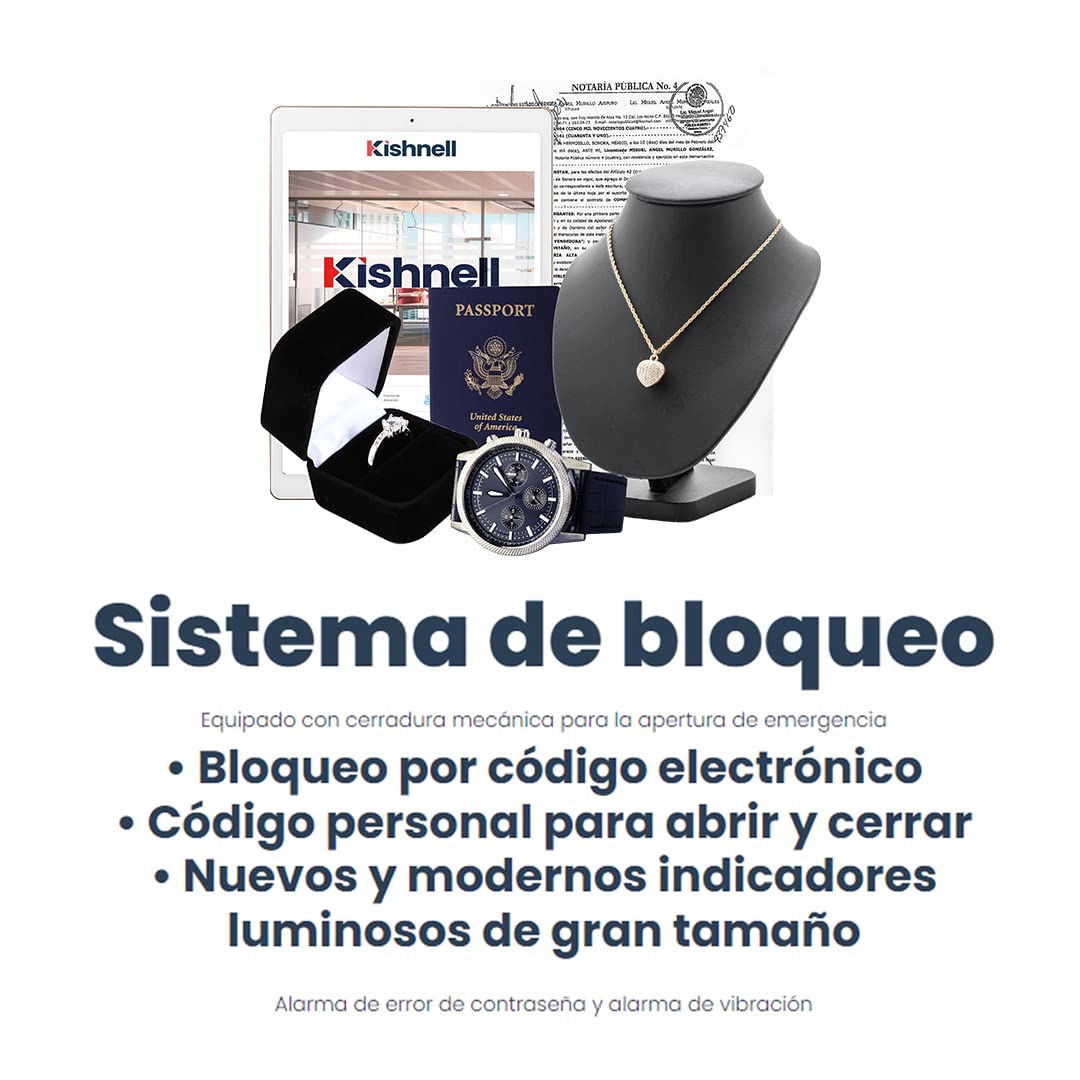 Kishnell | Caja Fuerte Laptop Apertura Electronica Con Luz Glock 23EIS