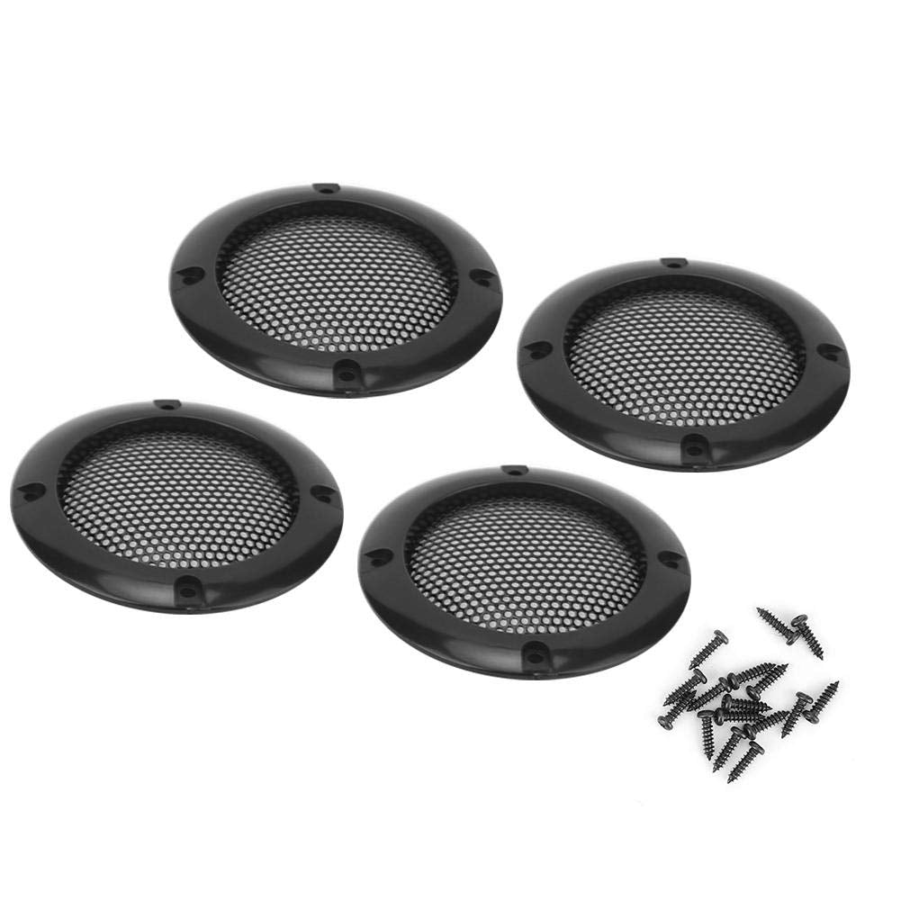 Rejilla de Altavoz de Audio Acouto Negro Decorativa para Auto