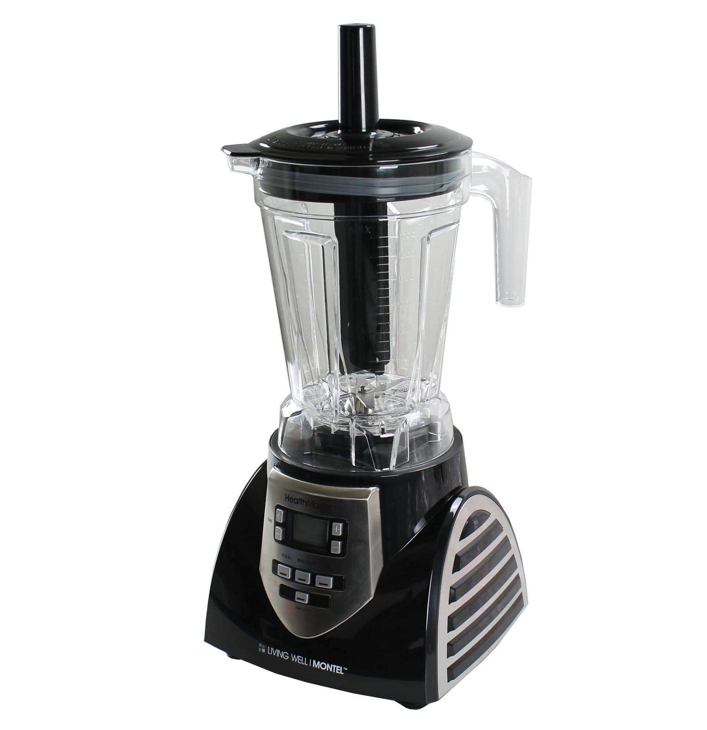 Healthmaster Elite Emulsionante de alimentos, frutas y verduras Blender by Montel williams-black & acero inoxidable
