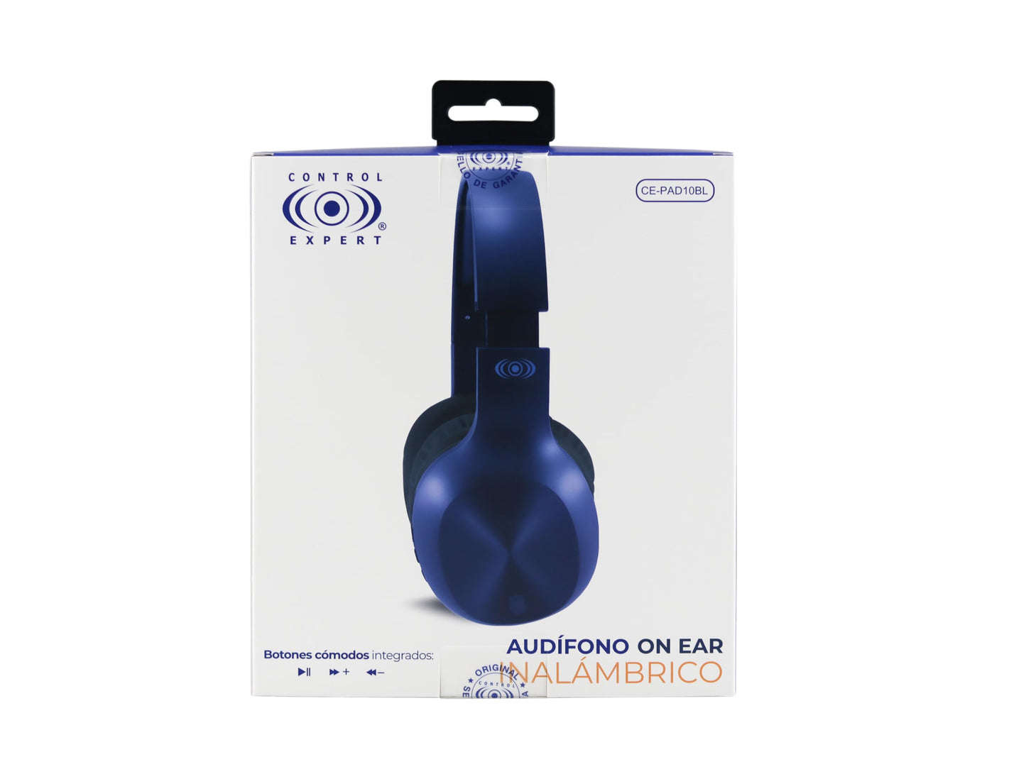 CONTROL EXPERT Audífonos inalámbricos Larga Duración 30 Horas Bluetooth Diadema Pc Tablet Android (Azul)