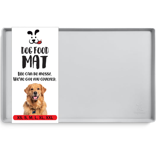Tapete para Comida de Perro DogBuddy Mist Grande Antideslizante y Lavable