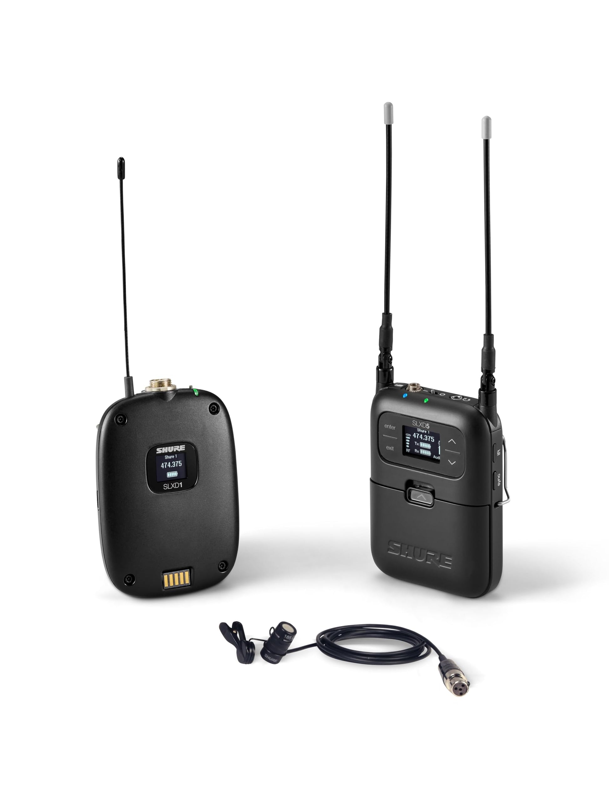 Sistema Inalámbrico Shure Banda G58 con Micrófono Lavalier WL 185 de Mochila