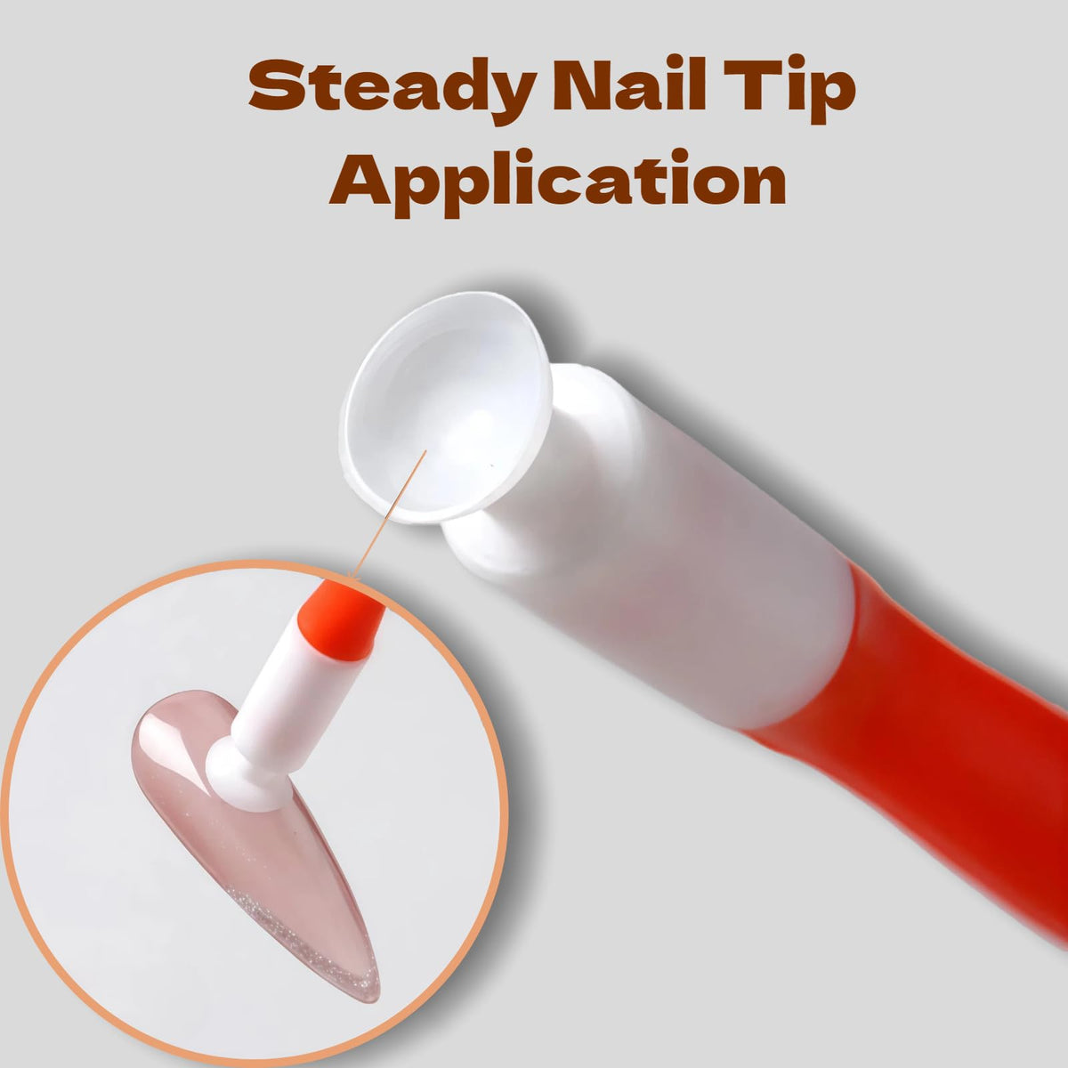 Herramientas para Presionar Uñas VONMAOGU en Silicona, Doble Extremo y Palanca para Manicura DIY