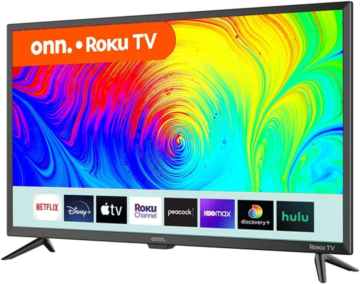 ONN Televisión de 32” Class HD 720P con Pantalla LED Smart TV con HDMI USB Frecuencia de actualización de 60Hz Funciona con Alexa y Asistente Google + Soporte de Pared 100012589