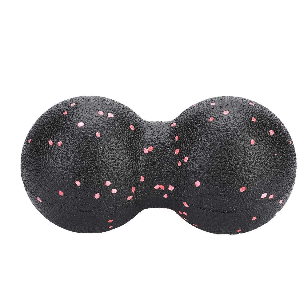 Pelota Masaje Miofascial Doble EPP Negra Terapia Muscular Pilates Yoga 16x8cm