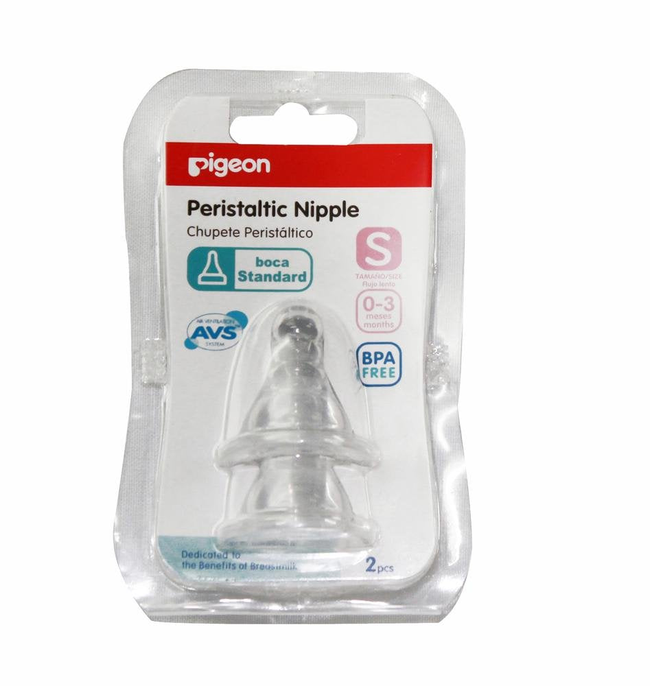 Tetina para Biberones Pigeon Boca Standard Silicona Suave Anticólicos Tamaño S para Bebé