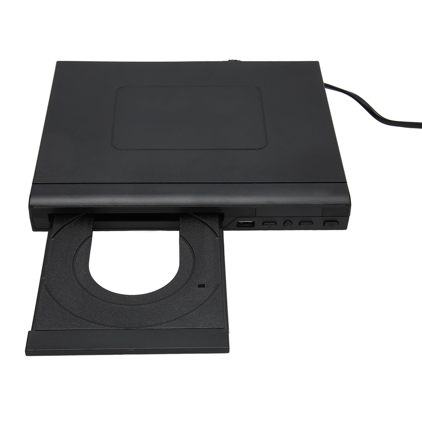 BAOK Reproductor de CD DVD, Interfaz USB 2.0 Plug and Play Mini Reproductor de DVD 110‑240V para el Hogar para TV (Enchufe de EE. UU.)