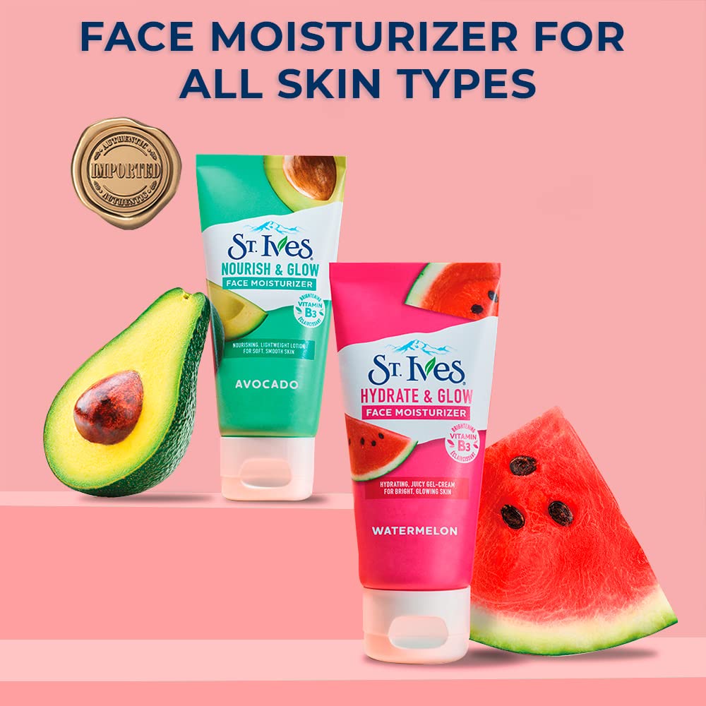 St Ives Crema Hidratante Facial, Sandía, 3Oz / 85gr