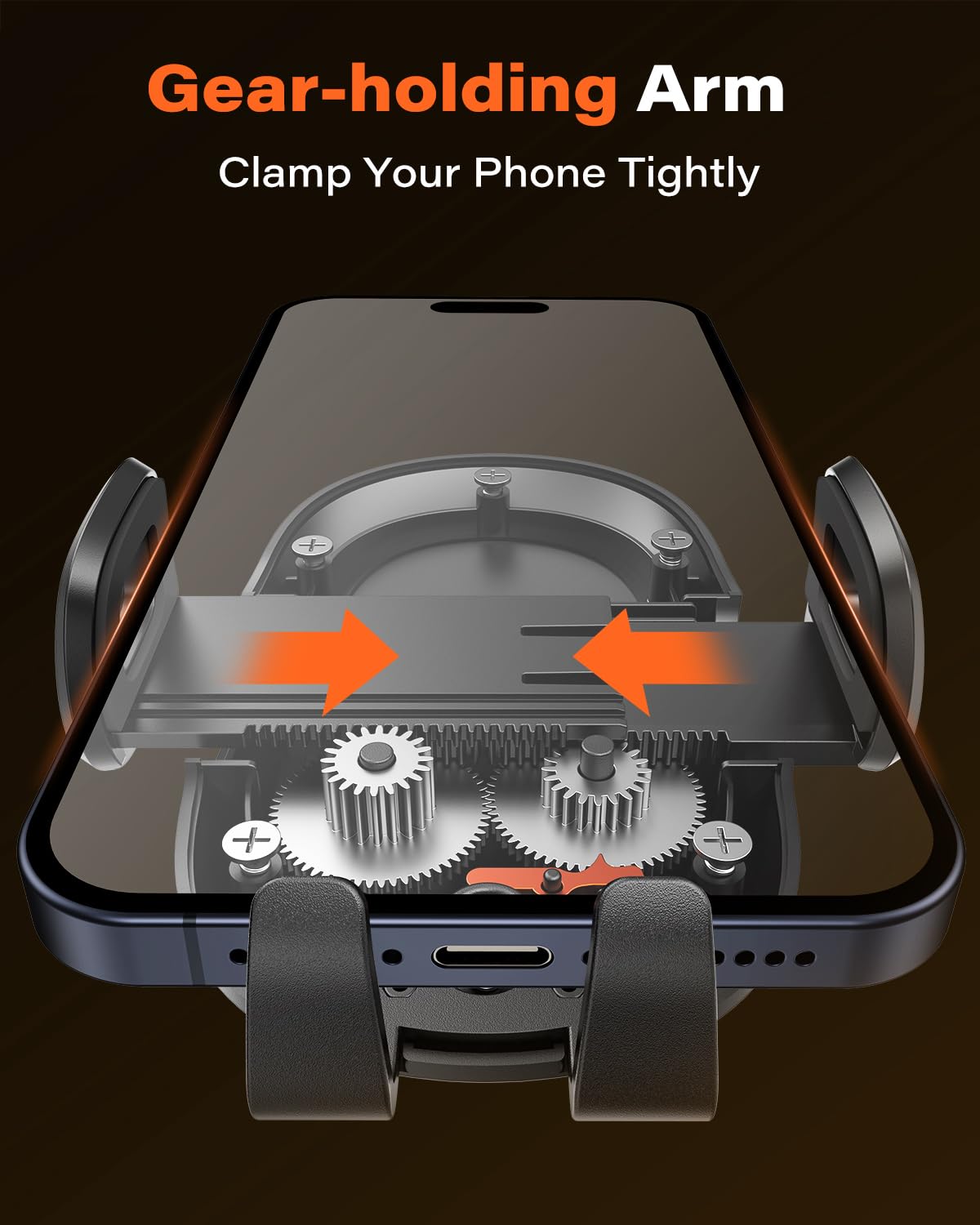 Soporte para Celular APPS2Car Negro Parabrisas y Salpicadero con Ventosa Potente para Automóvil