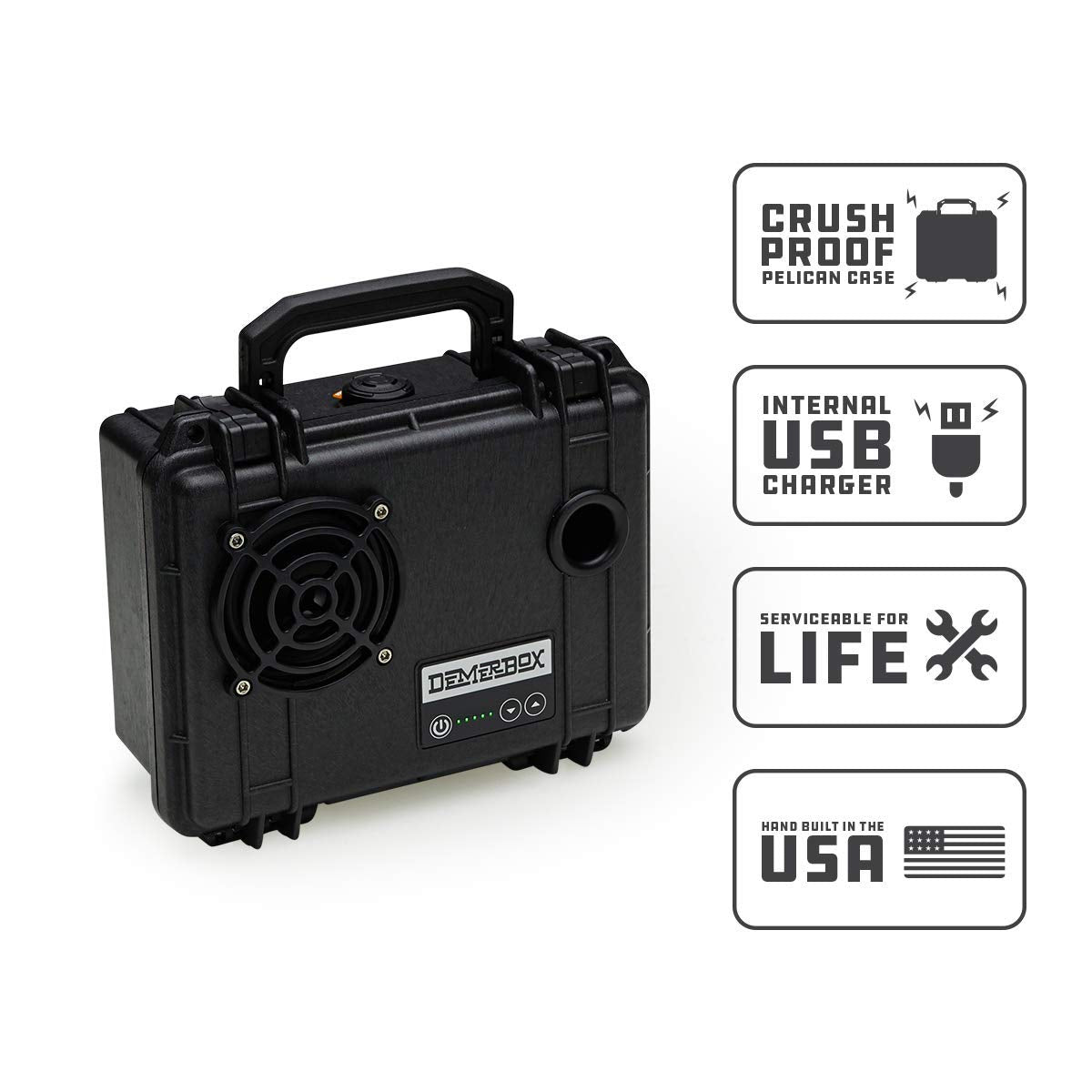 Altavoces Bluetooth Portátiles DemerBox Verde Impermeables con Sonido Fuerte y Graves Profundos para Exteriores