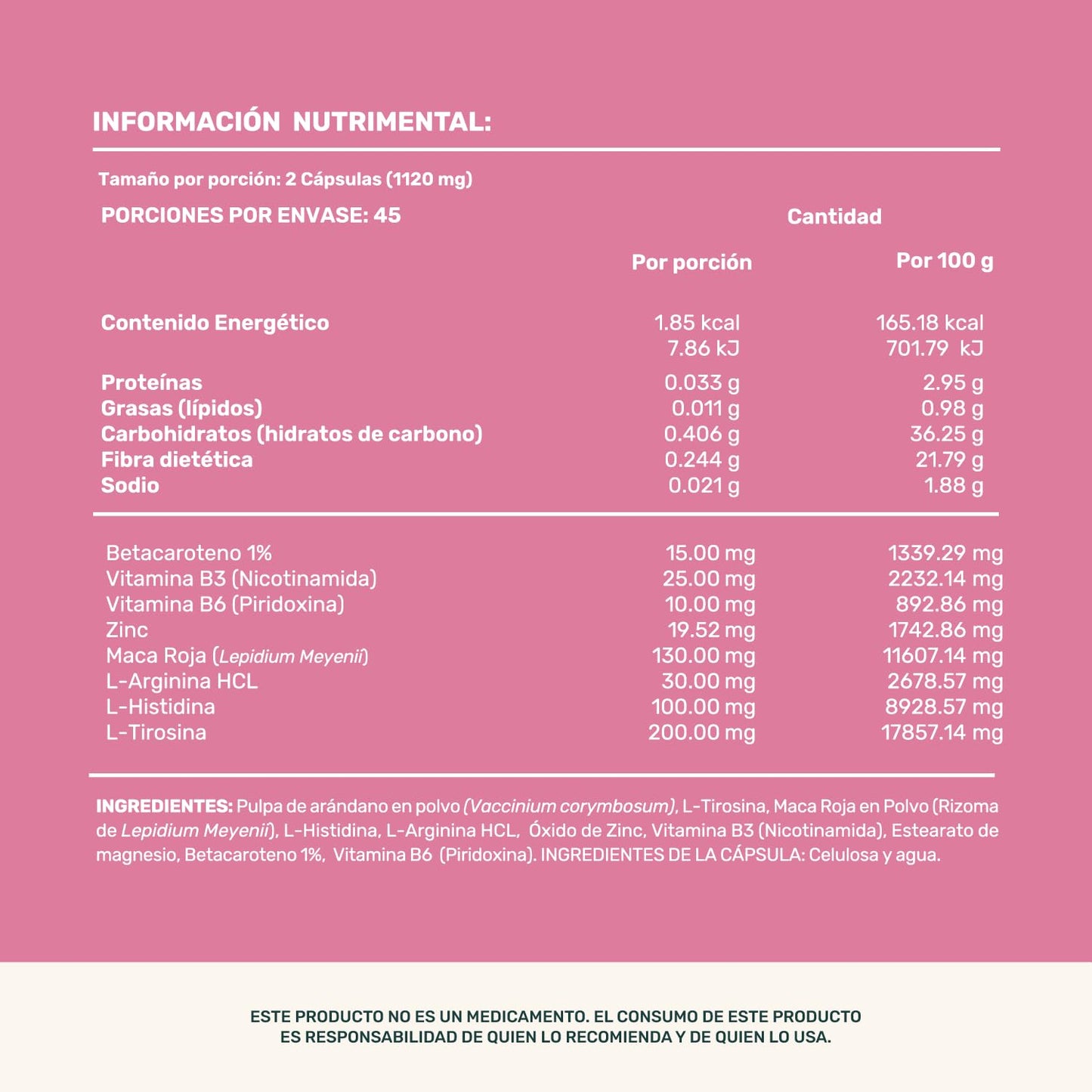 LIFE 360+ Women Sexy Time | 90 Cápsulas | Maca Roja, L-Tirosina, Vitaminas, Pulpa de Arándano, | Suplemento Alimenticio Maca Roja| 90 Cápsulas | Explora nuevas sensaciones | 45 porciones
