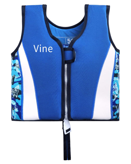 Chaleco de natación de neopreno para niños y niñas (3-4 años, D)