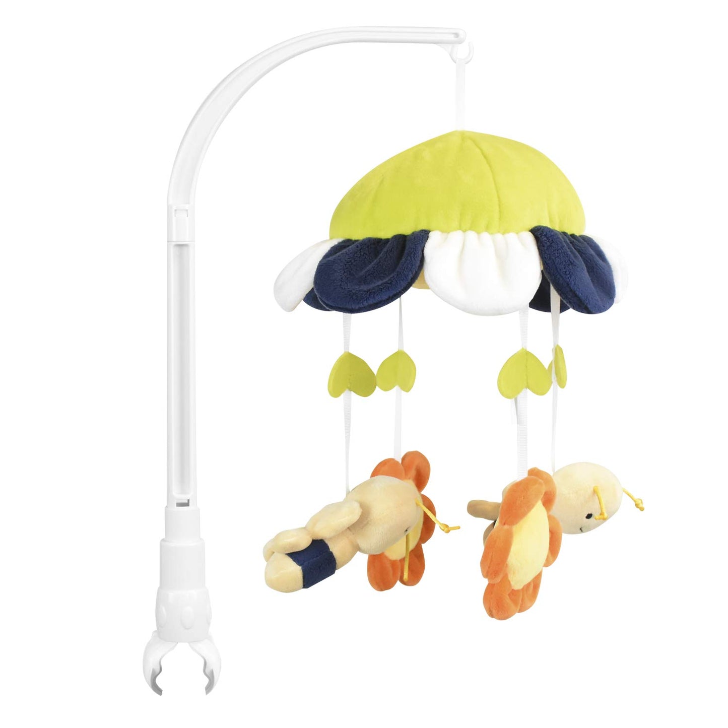HLEEDUO DIY 60cm Baby Crib Mobile Bed Bell Holder Arm Bracket, The Claw Part can be Adjusted Width