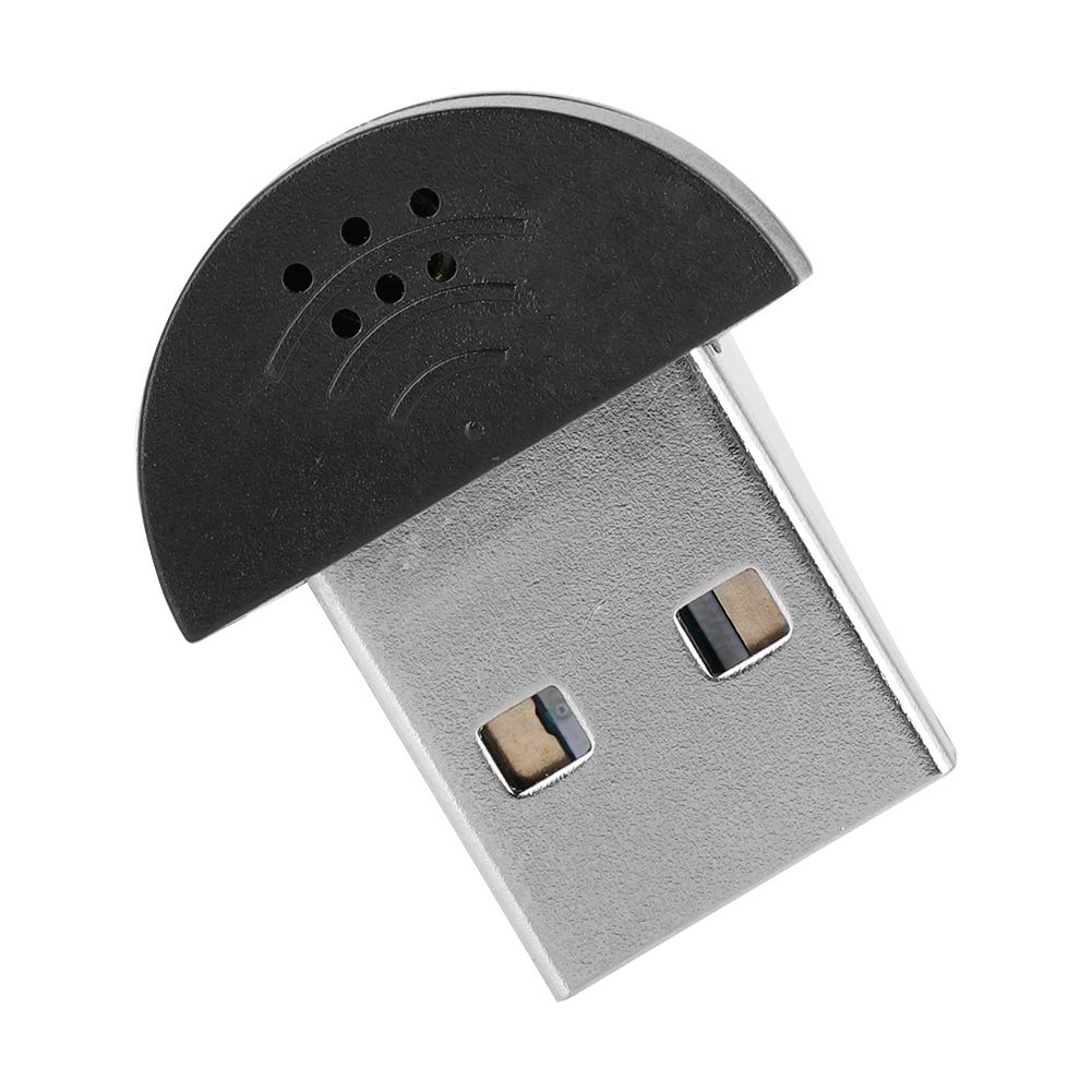 Micrófono USB Mini Wendry Negro para Grabación de Audio en Computadora PC