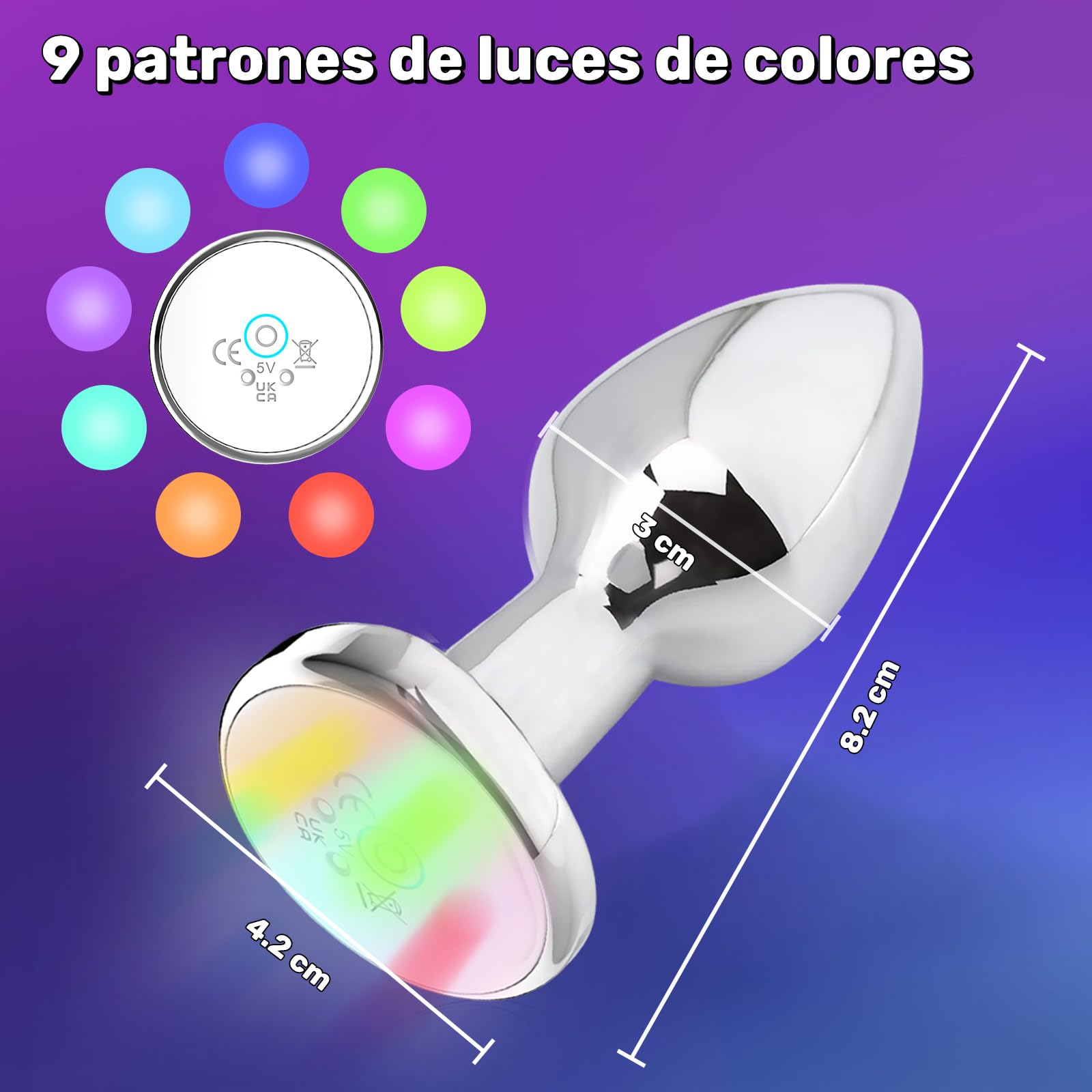 Vibrador Anal ZEZELIFE Negro con Control APP Inteligente y 9 Modos de Vibración para Mujer