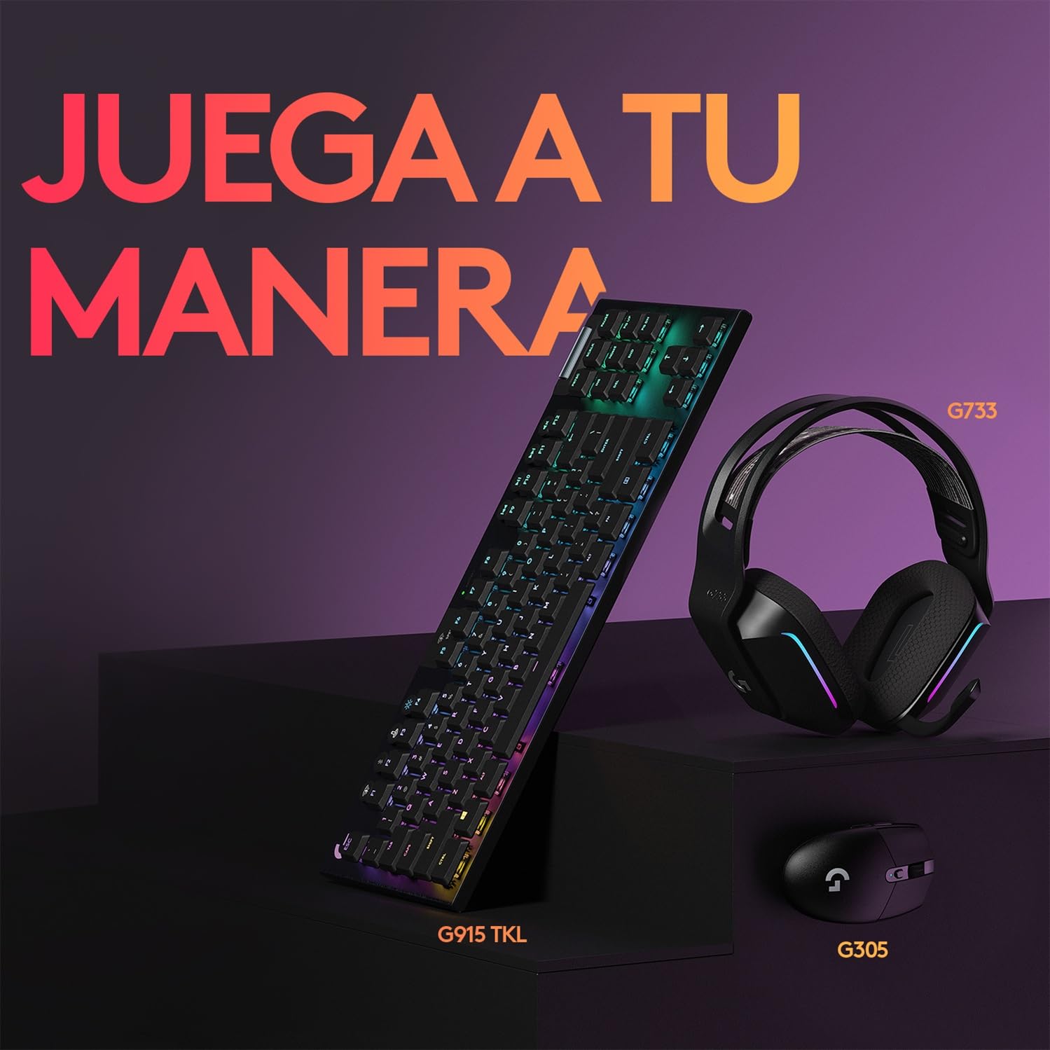 Logitech G305 LIGHTSPEED Mouse Gaming Inalámbrico, Sensor HERO 12K, 12,000 DPI, Batería de 250h, 6 Botones Programables, Memoría Integrada, PC/Mac - Negro