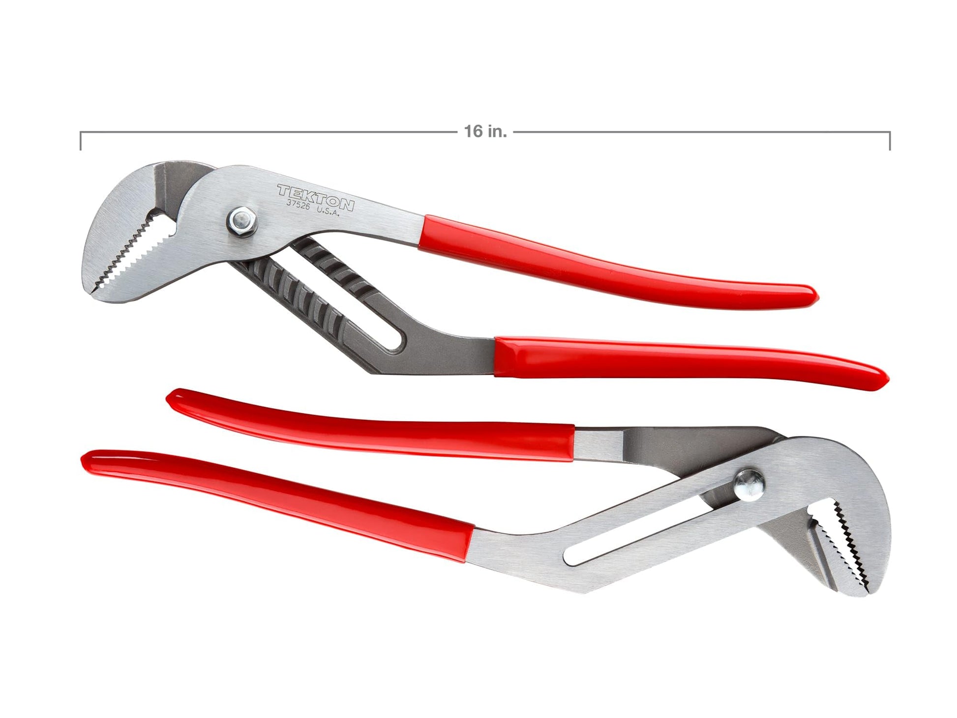 TEKTON 37526 Alicate Pico de Loro, Mordaza Ajustable de 16"