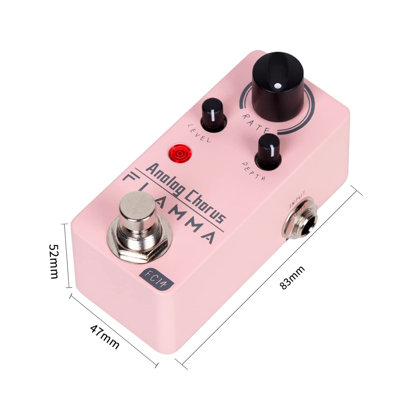 Pedal de Efectos de Guitarra Flamma FC14 Analógico Portátil Durable Carcasa de Metal