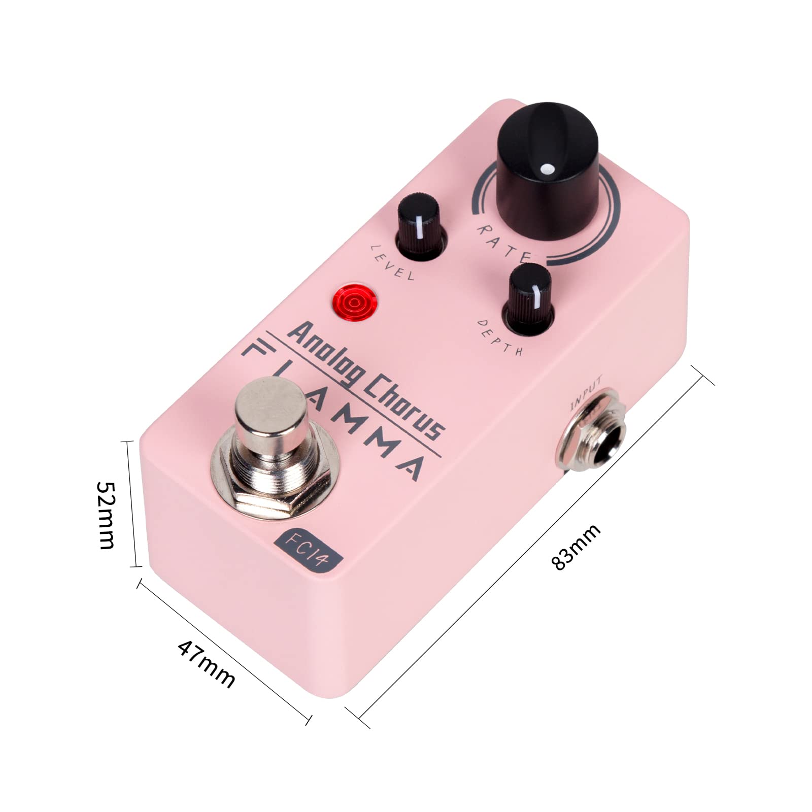 Pedal de Efectos de Guitarra Flamma FC14 Analógico Portátil Durable Carcasa de Metal