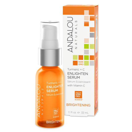 Serum Andalou Naturals Turmeric + Vitamina C - Iluminador y Anti-Edad - 1.1 oz